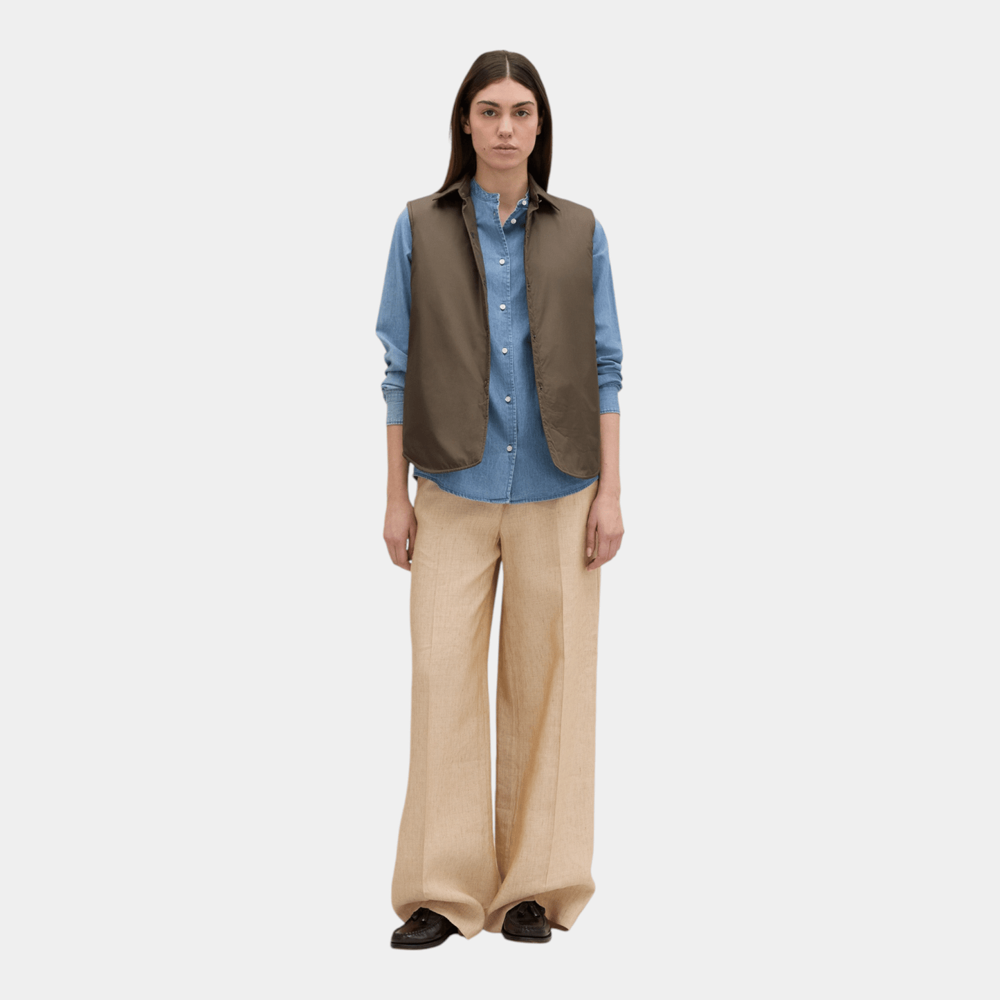 ASPESI Aspesi Camicia coreana in denim - Blu chiaro - Hubert Humangoods