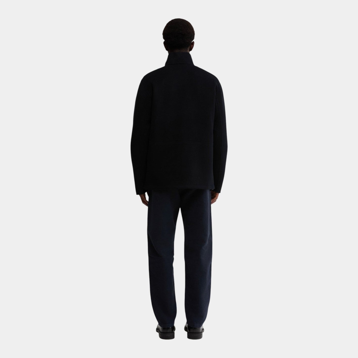 ASPESI Aspesi Giubbotto Nelson in double di lana - Blu - Hubert Humangoods