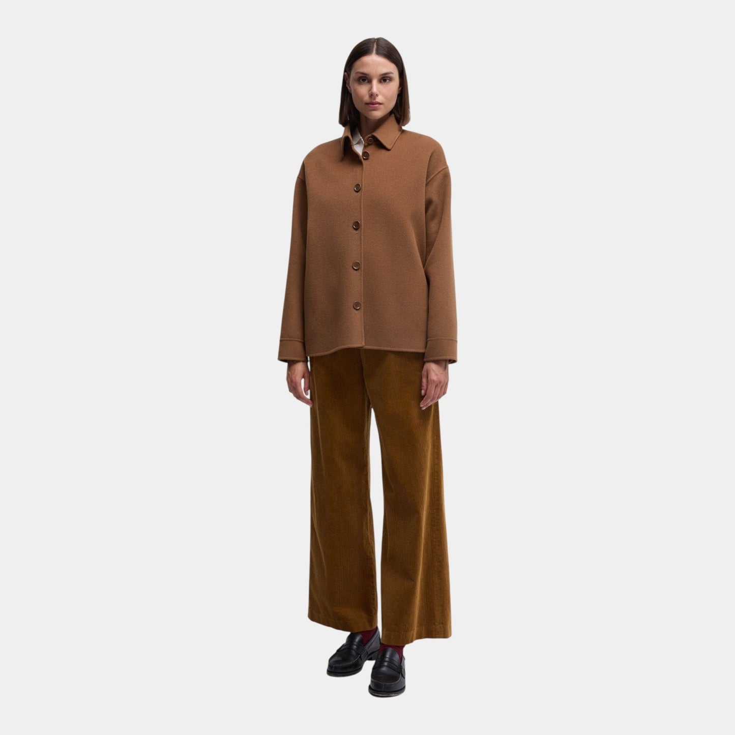 ASPESI Aspesi Overshirt in double di lana - Cammello - Hubert Humangoods