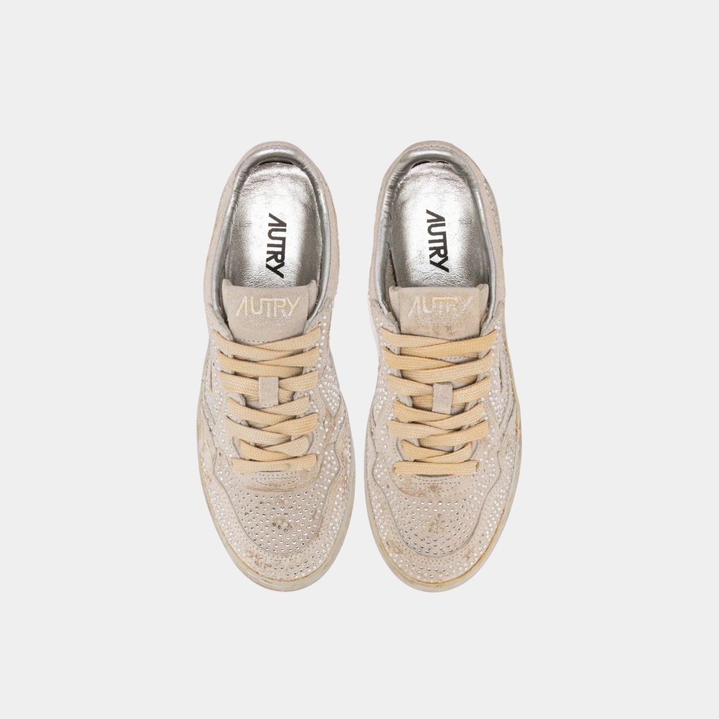 AUTRY Autry Sneakers Medalist Crystal micro strass - Bianco - Hubert Humangoods