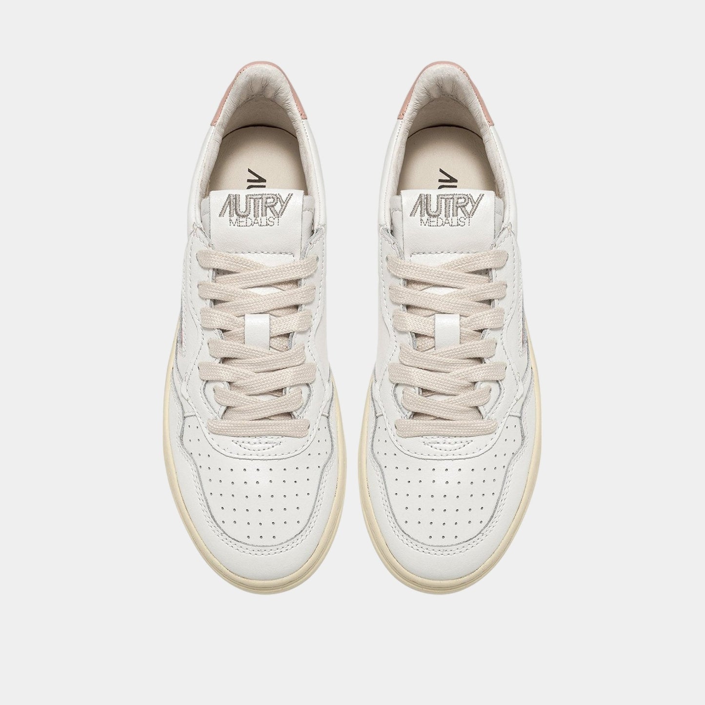 AUTRY Autry Sneakers Medalist in pelle - Bianco/Rosa - Hubert Humangoods
