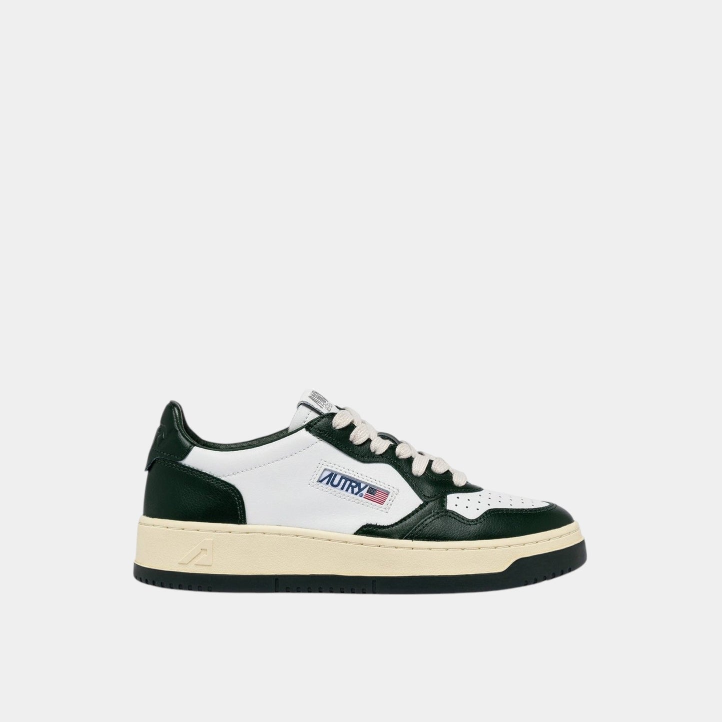 AUTRY Autry Sneakers Medalist in pelle - Bianco/Verde - Hubert Humangoods