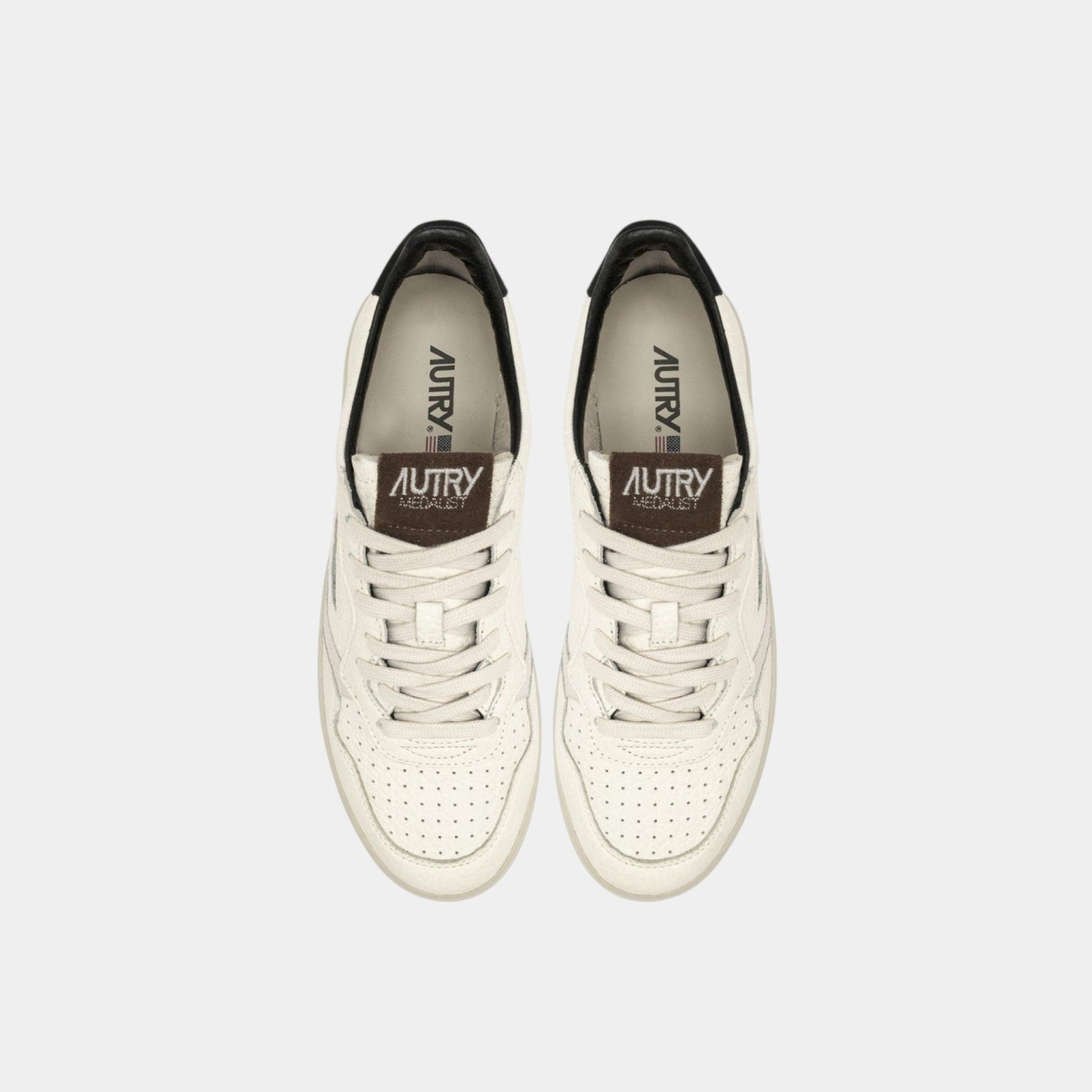 AUTRY Autry Sneakers Medalist in pelle con dettagli - Bianco/Nero - Hubert Humangoods