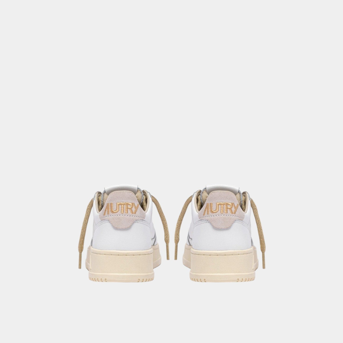 AUTRY Autry Sneakers Medalist in pelle e dettagli Lurex - Bianco - Hubert Humangoods