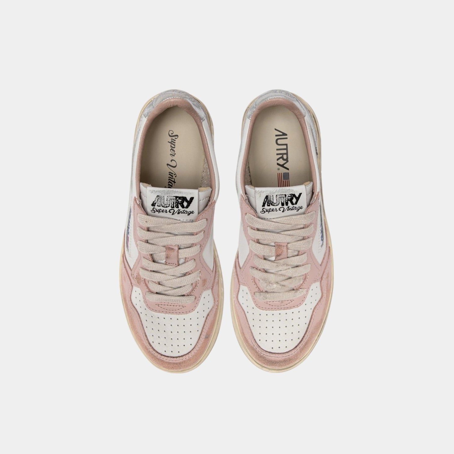 AUTRY Autry Sneakers Medalist Super Vintage - Rosa/Argento - Hubert Humangoods