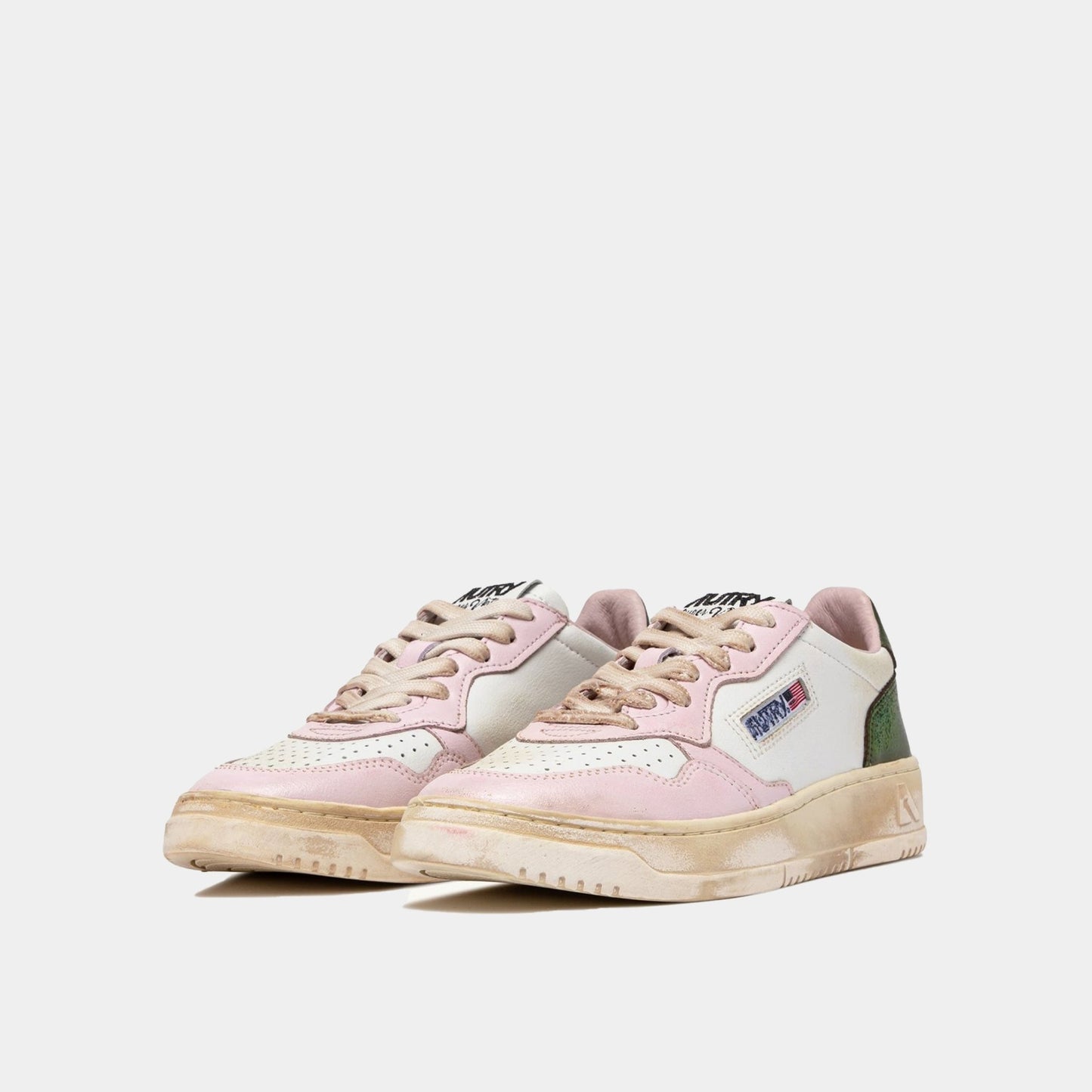 AUTRY Autry Sneakers Medalist Super Vintage - Rosa/Verde - Hubert Humangoods
