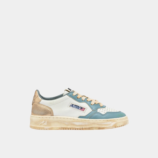 AUTRY Autry Sneakers Medalist Super Vintage - Turchese/Oro - Hubert Humangoods