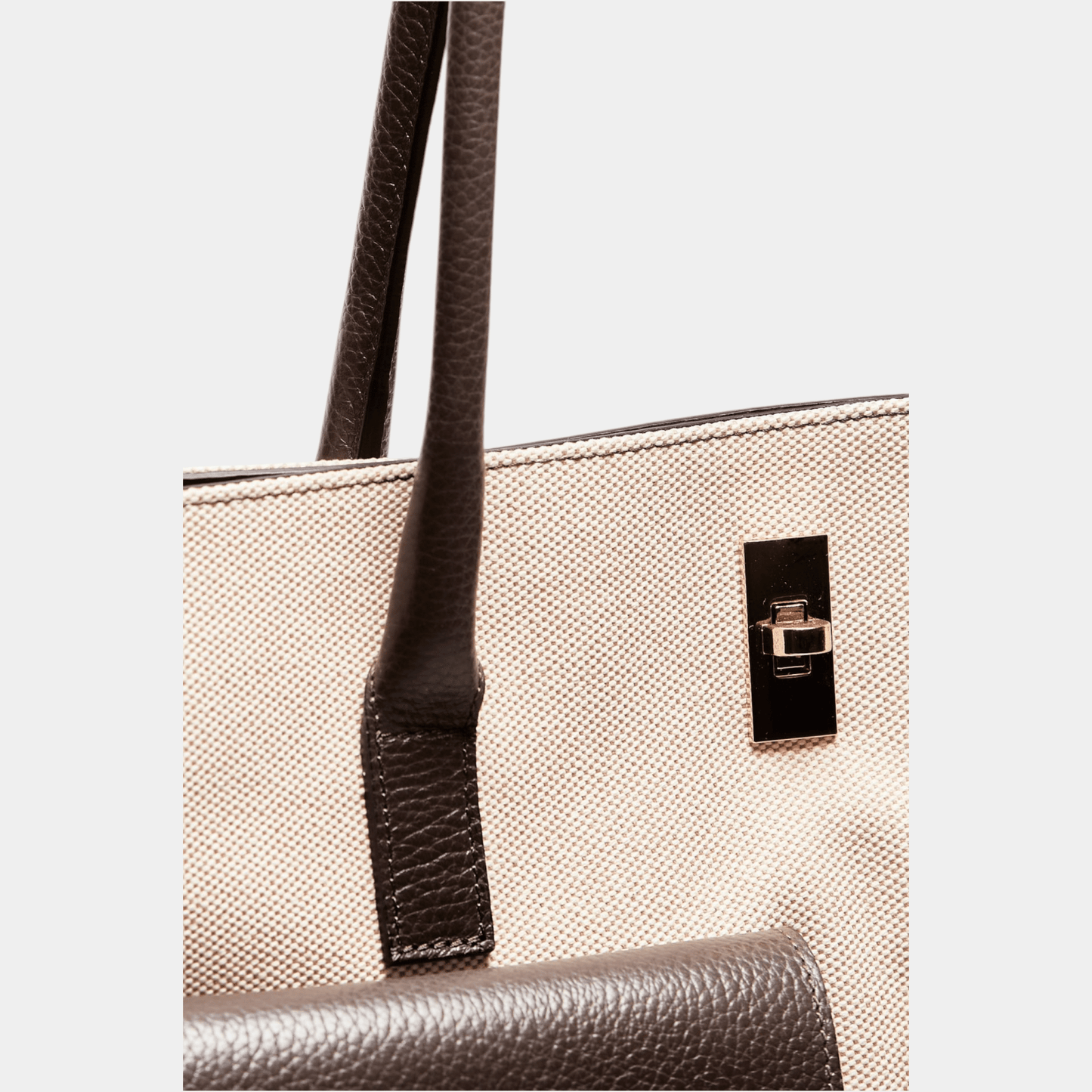 AVENUE 67 Avenue 67 Borsa Soledad in pelle e canvas - Naturale/Marrone - Hubert Humangoods
