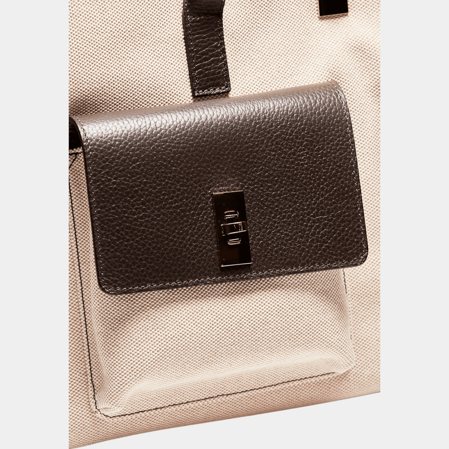 AVENUE 67 Avenue 67 Borsa Soledad in pelle e canvas - Naturale/Marrone - Hubert Humangoods