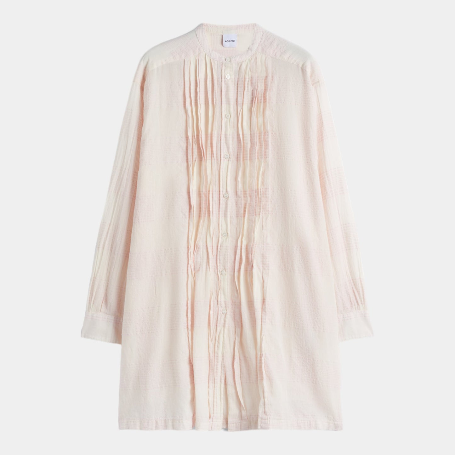 ASPESI Aspesi Camicia ampia in cotone - Check rosa - Hubert Humangoods