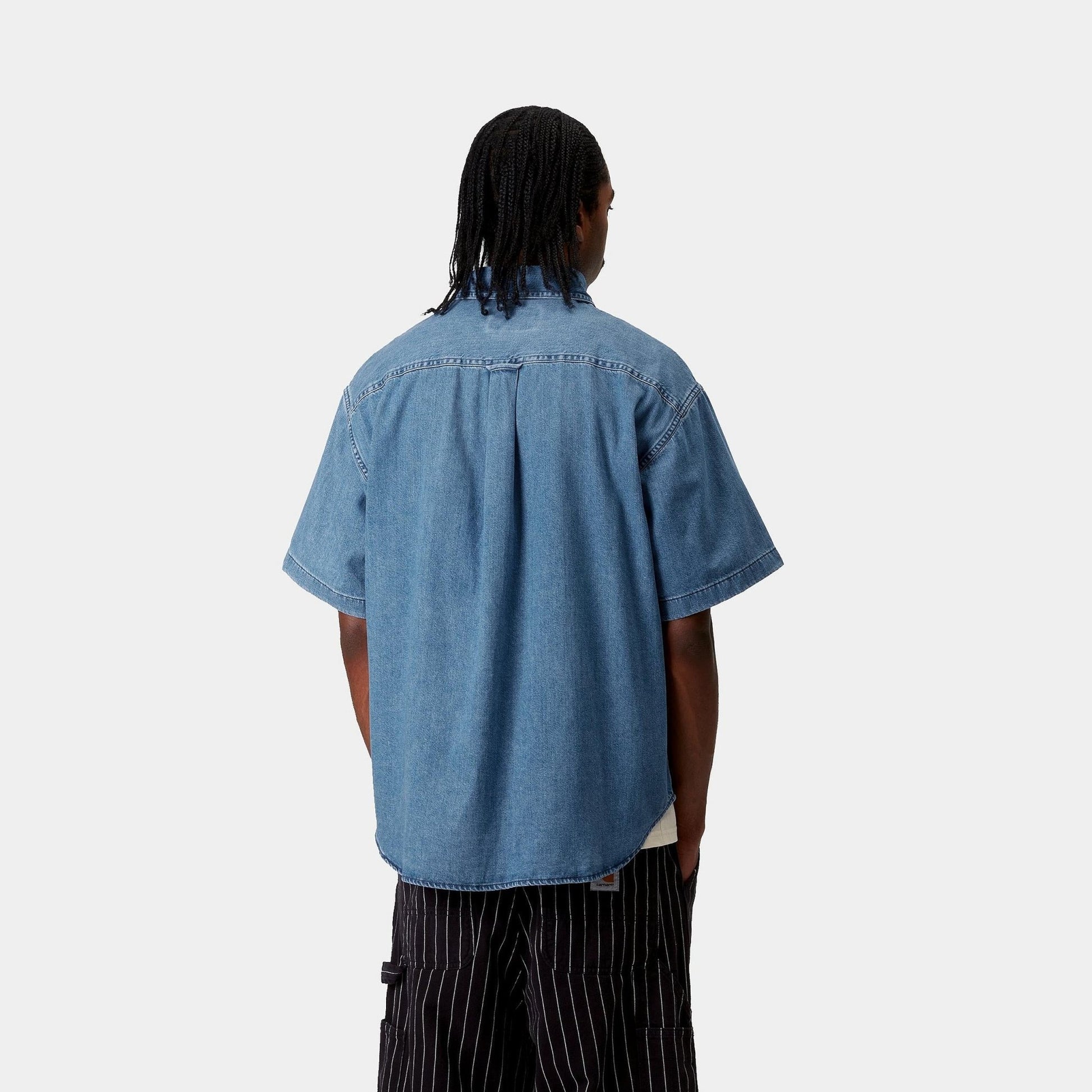 CARHARTT WIP Carhartt Wip Camiciotto Lucas - Denim Medio - Hubert Humangoods