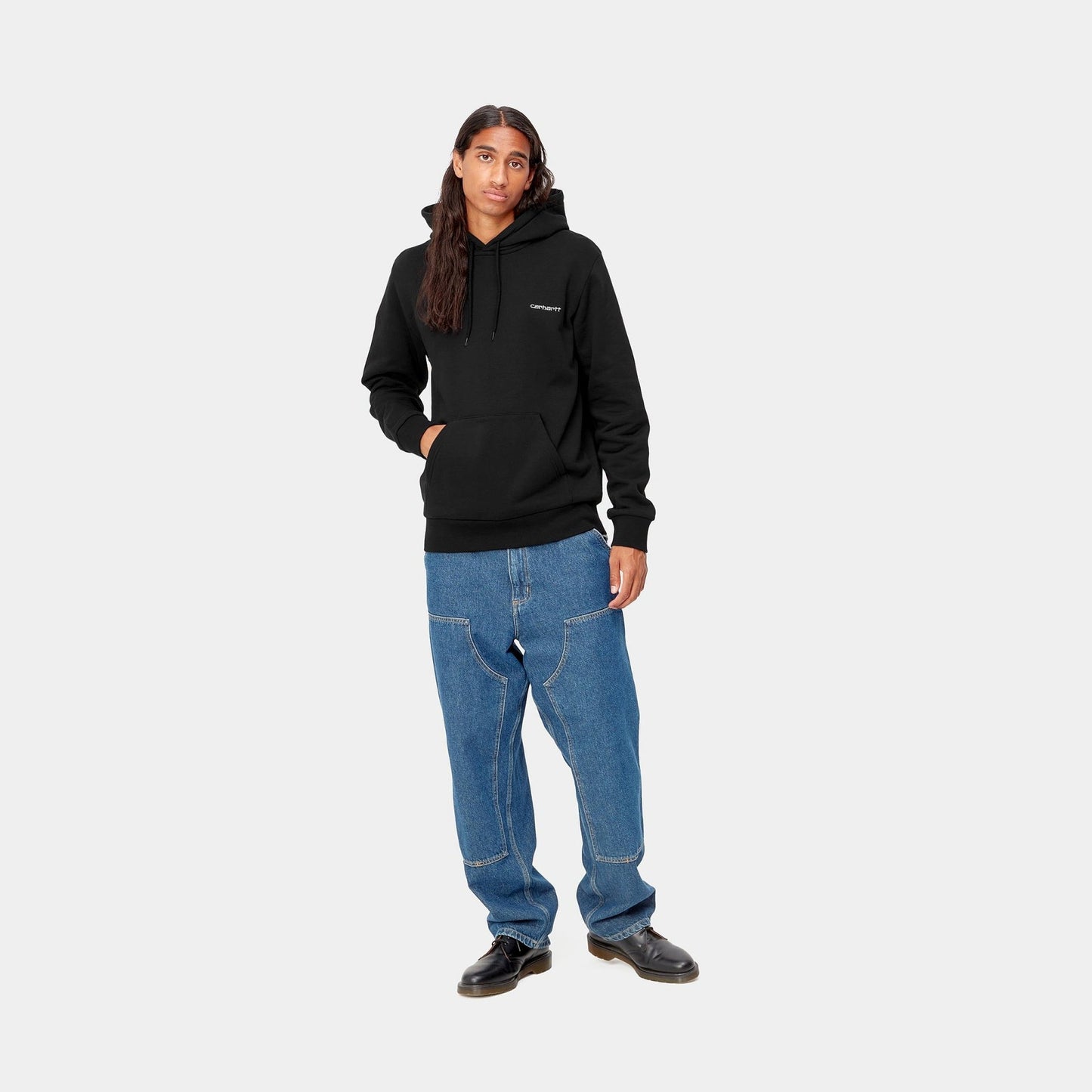 CARHARTT WIP Carhartt Wip Felpa con cappuccio Script Embroidery - Nero - Hubert Humangoods