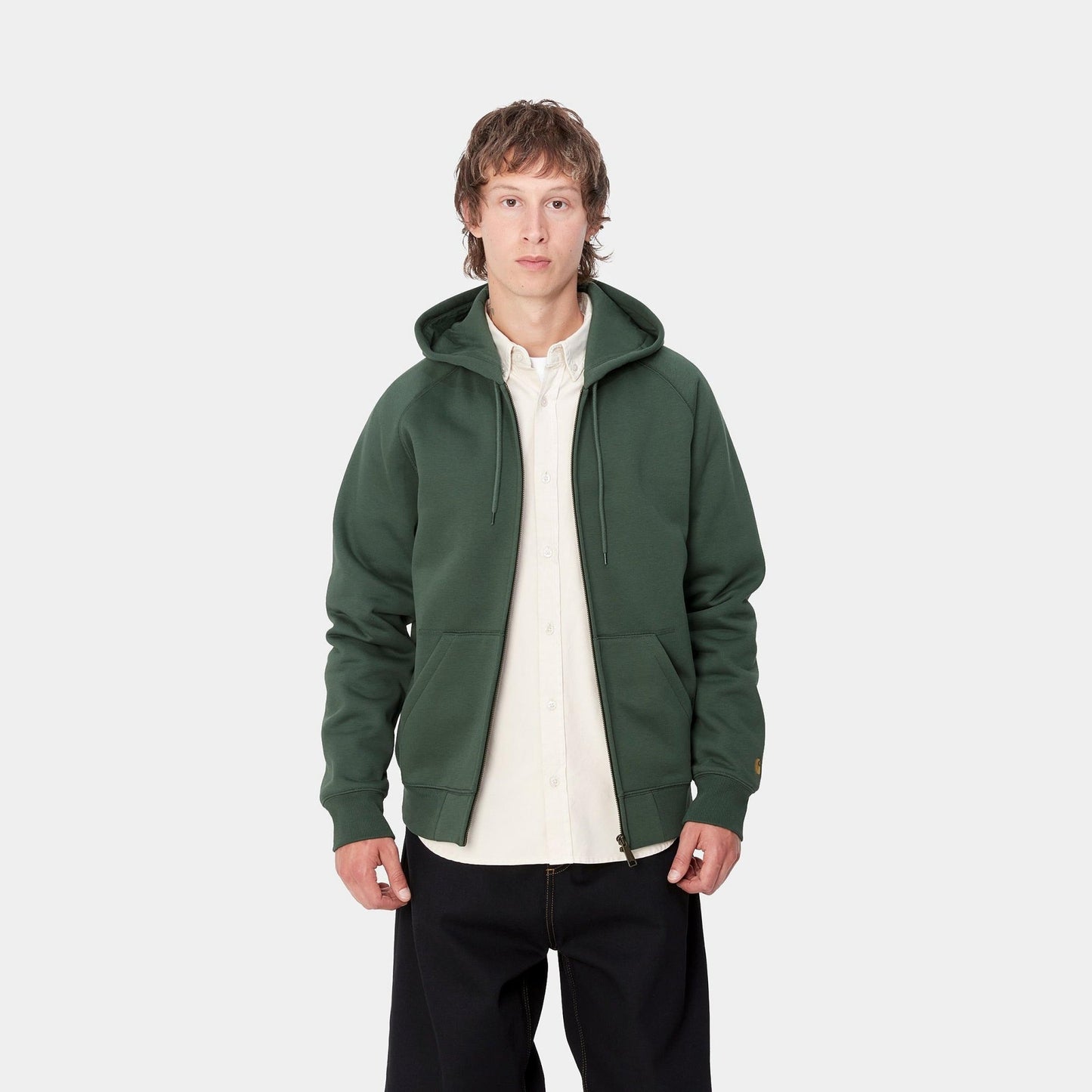 CARHARTT WIP Carhartt Wip Felpa con zip e cappuccio Chase - Verde - Hubert Humangoods