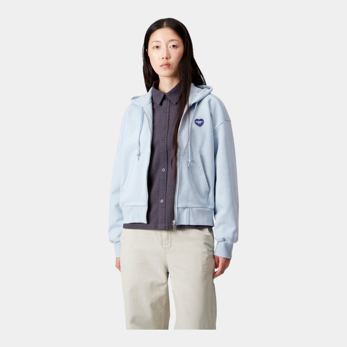 CARHARTT WIP Carhartt Wip Felpa con zip e cappuccio W' II Hartt - Azzurro - Hubert Humangoods