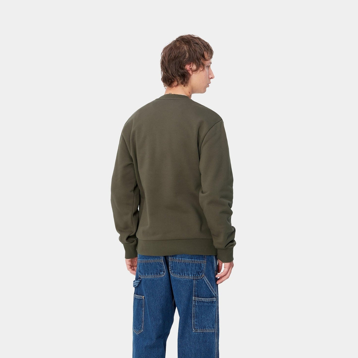 CARHARTT WIP Carhartt Wip Felpa girocollo Script Embroidery - Verde - Hubert Humangoods