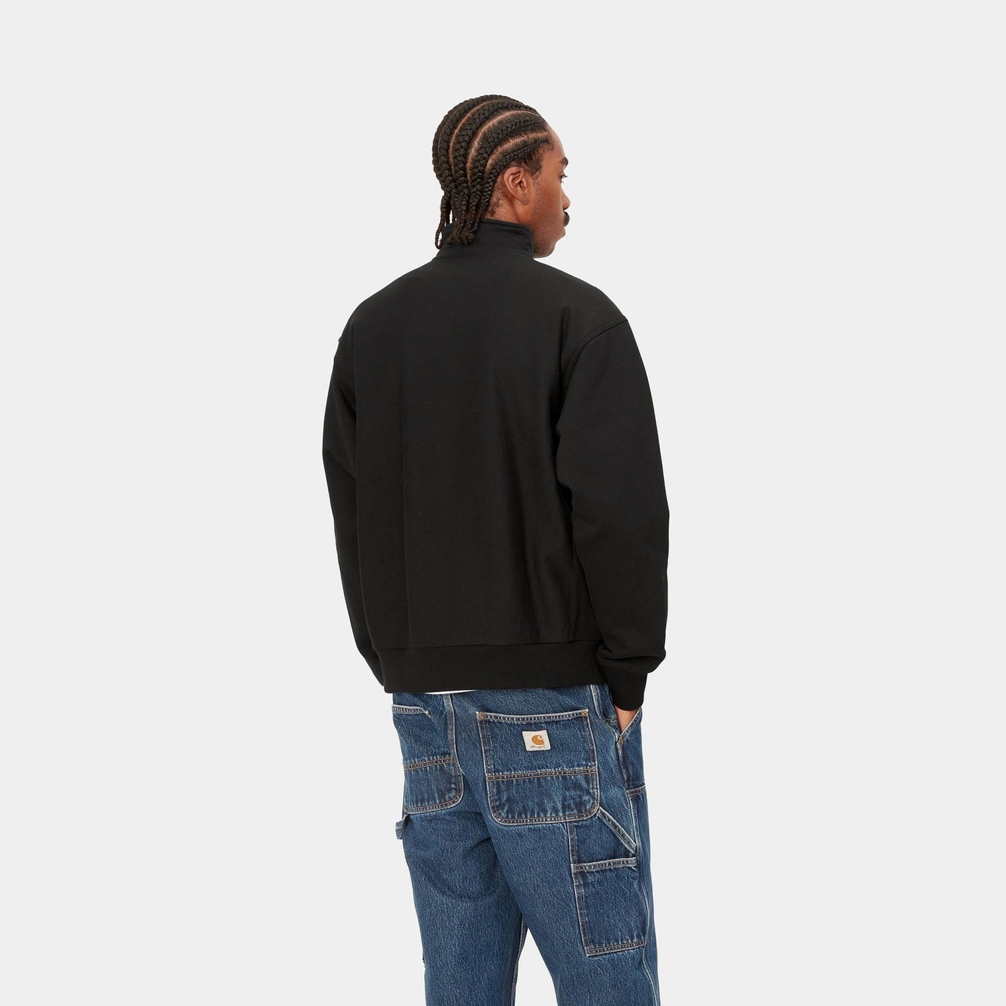 CARHARTT WIP Carhartt Wip Felpa Mezza zip - Nero - Hubert Humangoods