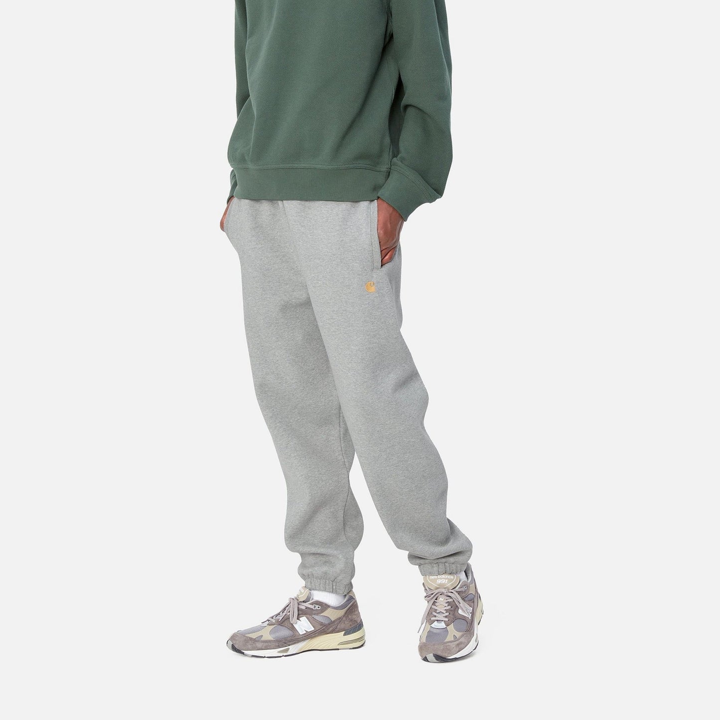 CARHARTT WIP Carhartt Wip Pantaloni in felpa Chase - Grigio - Hubert Humangoods