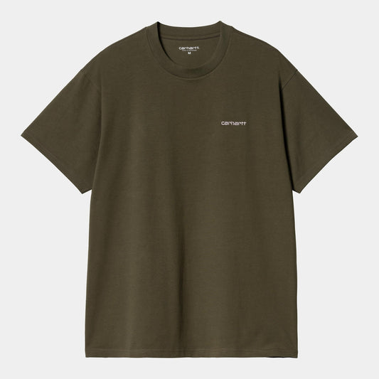CARHARTT WIP Carhartt Wip T-Shirt Script Embroidery - Verde/Rosa - Hubert Humangoods