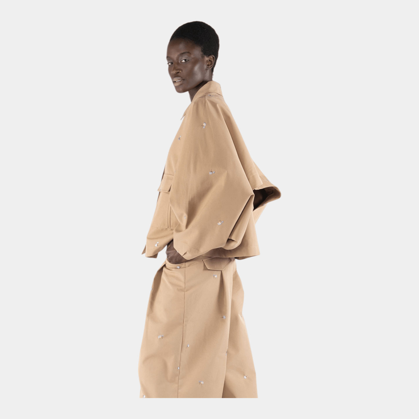 OOF WEAR Oof Wear Trench modulare con ricami - Beige - Hubert Humangoods