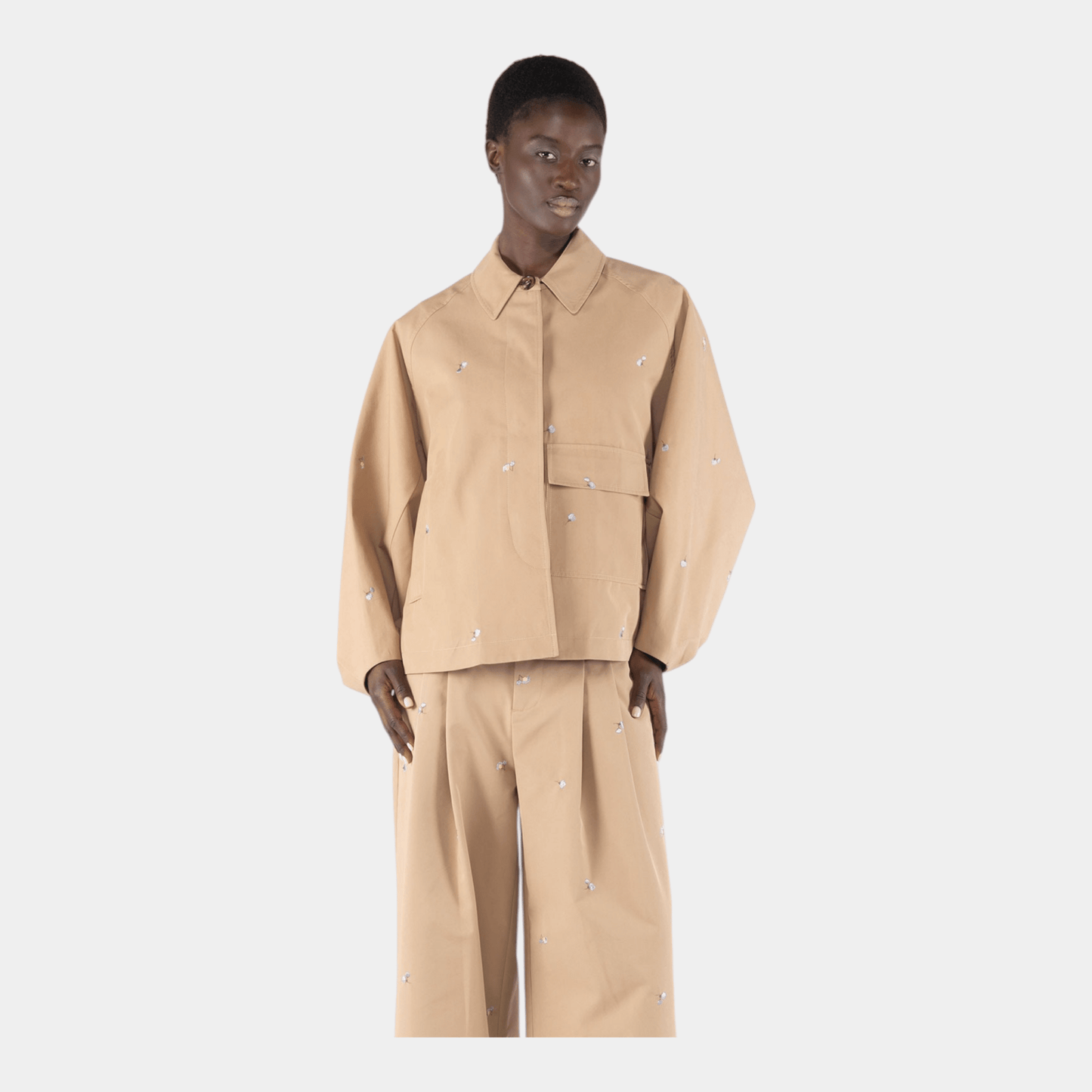 OOF WEAR Oof Wear Trench modulare con ricami - Beige - Hubert Humangoods