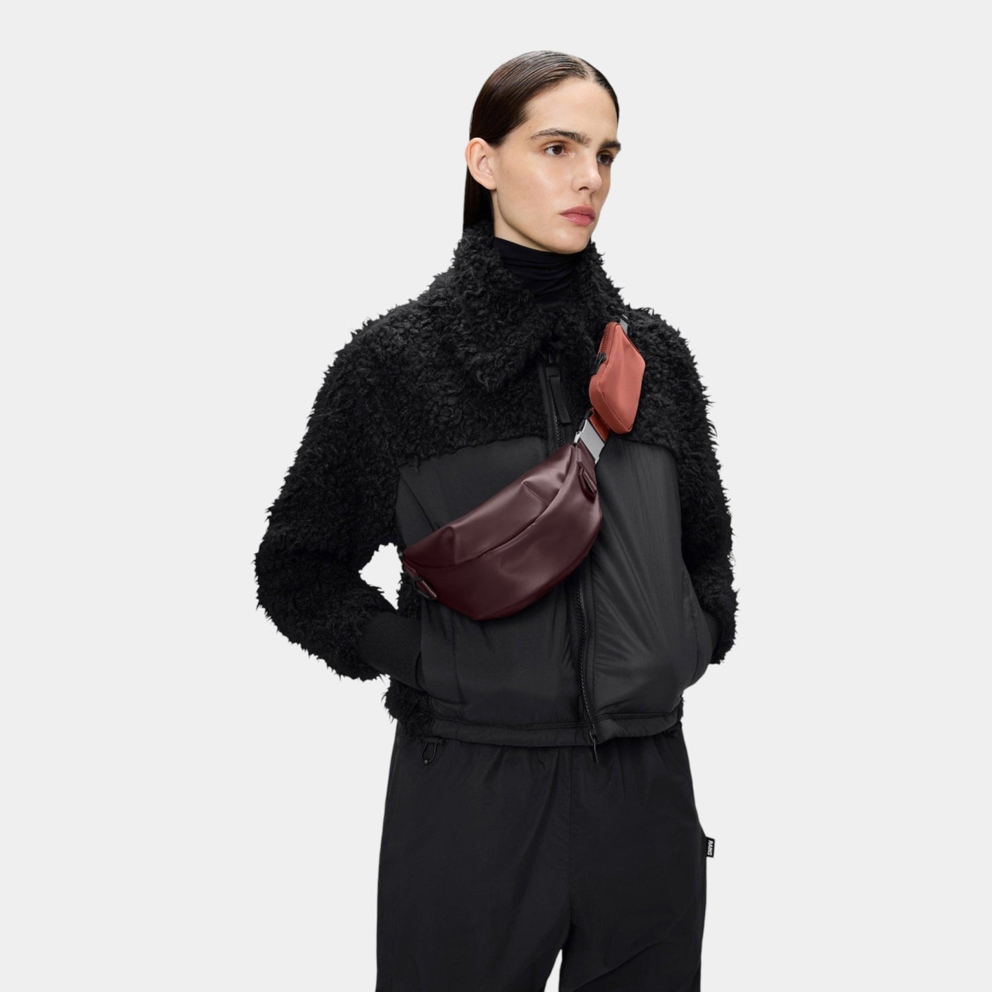 RAINS Rains Borsa a spalla Valera - Bordeaux - Hubert Humangoods