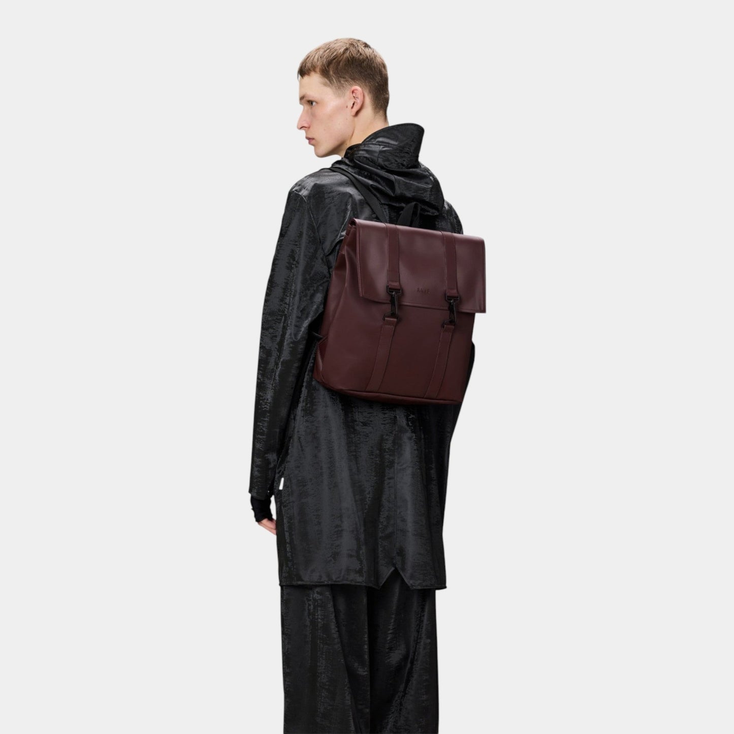 RAINS Rains Zaino MSN Bag mini - Bordeaux - Hubert Humangoods