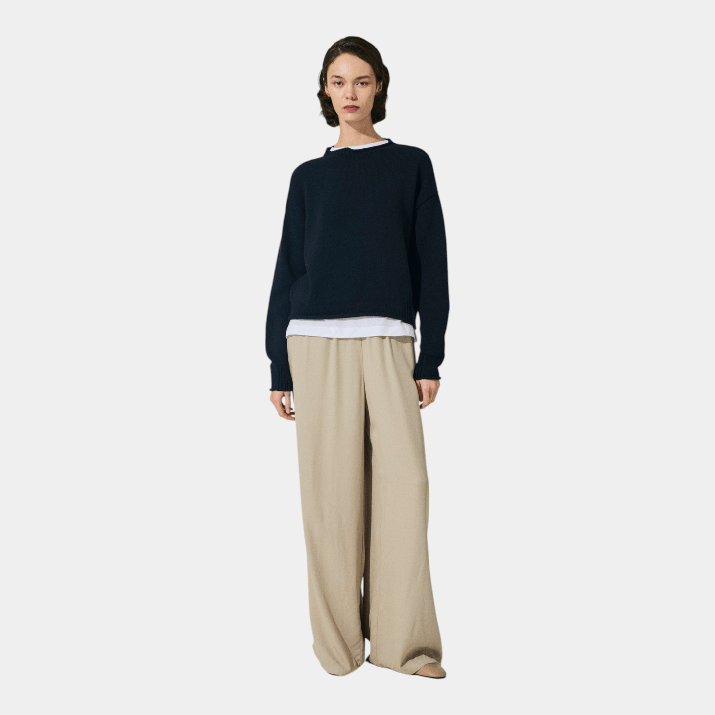 SCAGLIONE Scaglione Maglia boxy in cotone con dettagli - Blu - Hubert Humangoods