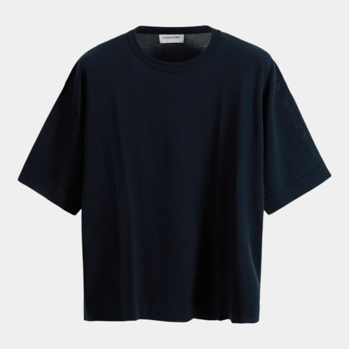 SCAGLIONE Scaglione T-Shirt Boxy in Ice Cotton - Blu - Hubert Humangoods