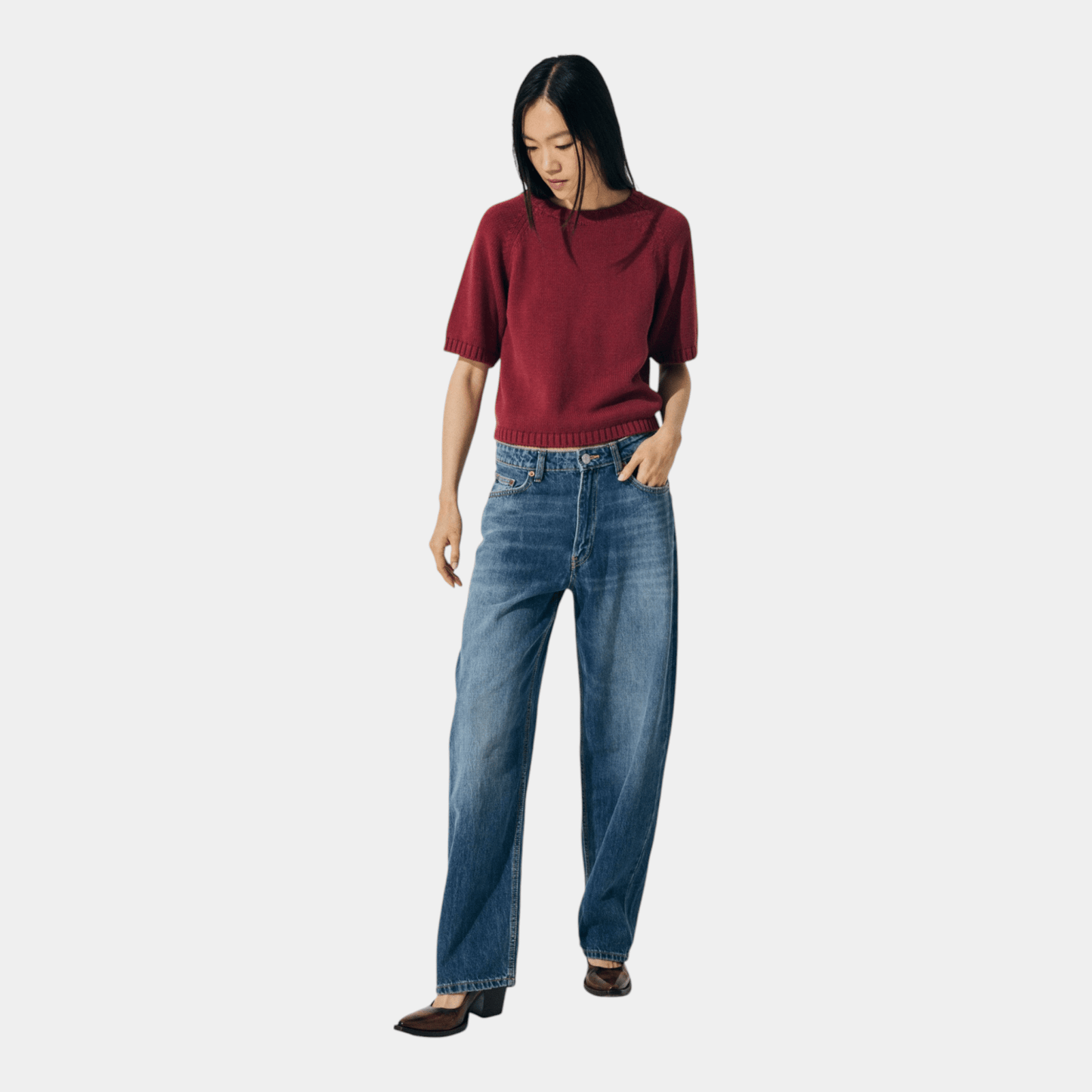 SCAGLIONE Scaglione T-Shirt in cotone - Ciliegia - Hubert Humangoods