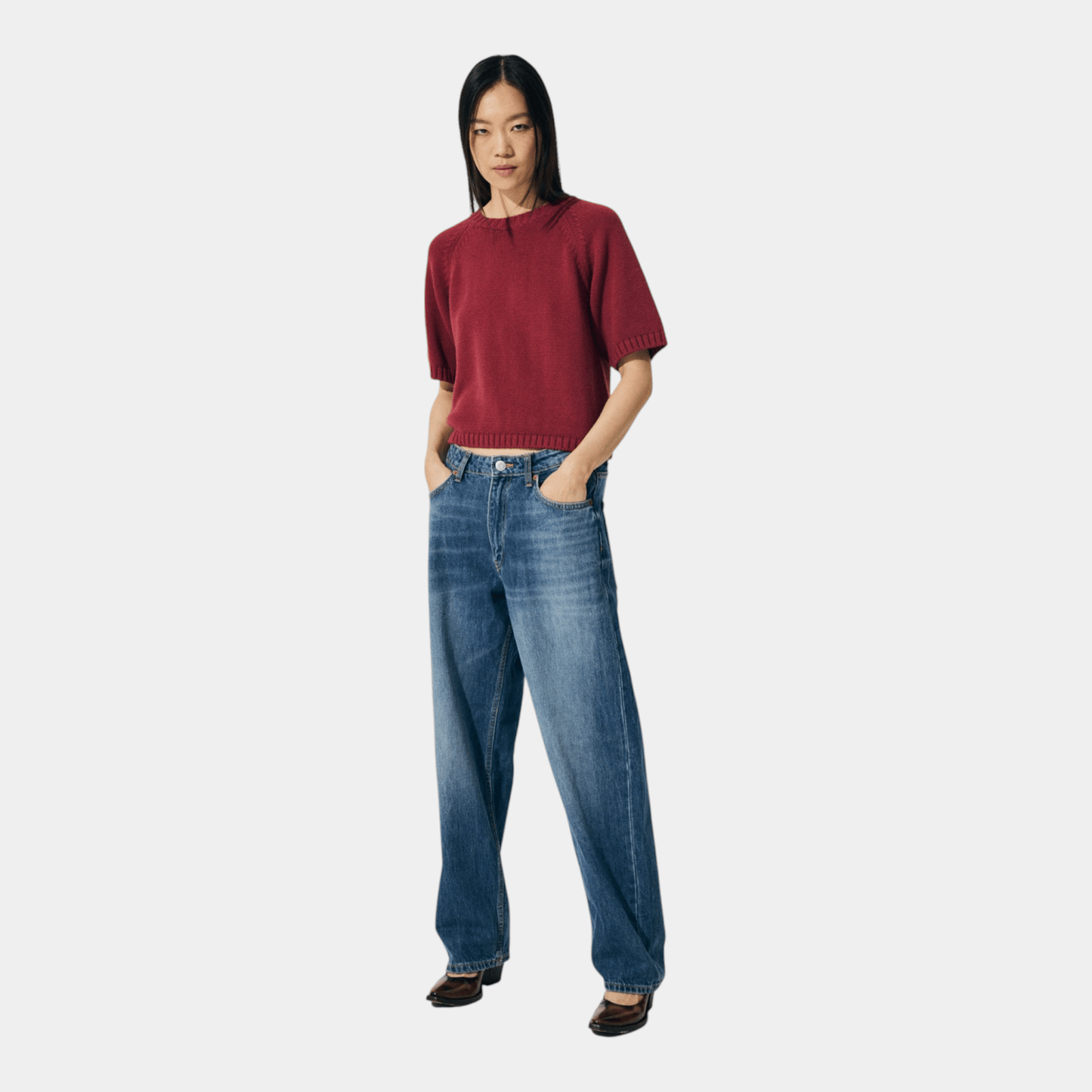 SCAGLIONE Scaglione T-Shirt in cotone - Ciliegia - Hubert Humangoods