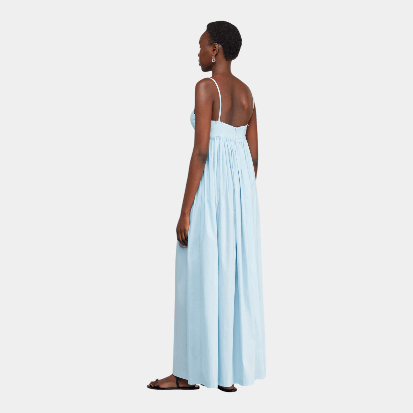 SEMICOUTURE Semicouture Abito Flavia in popeline - Azzurro - Hubert Humangoods