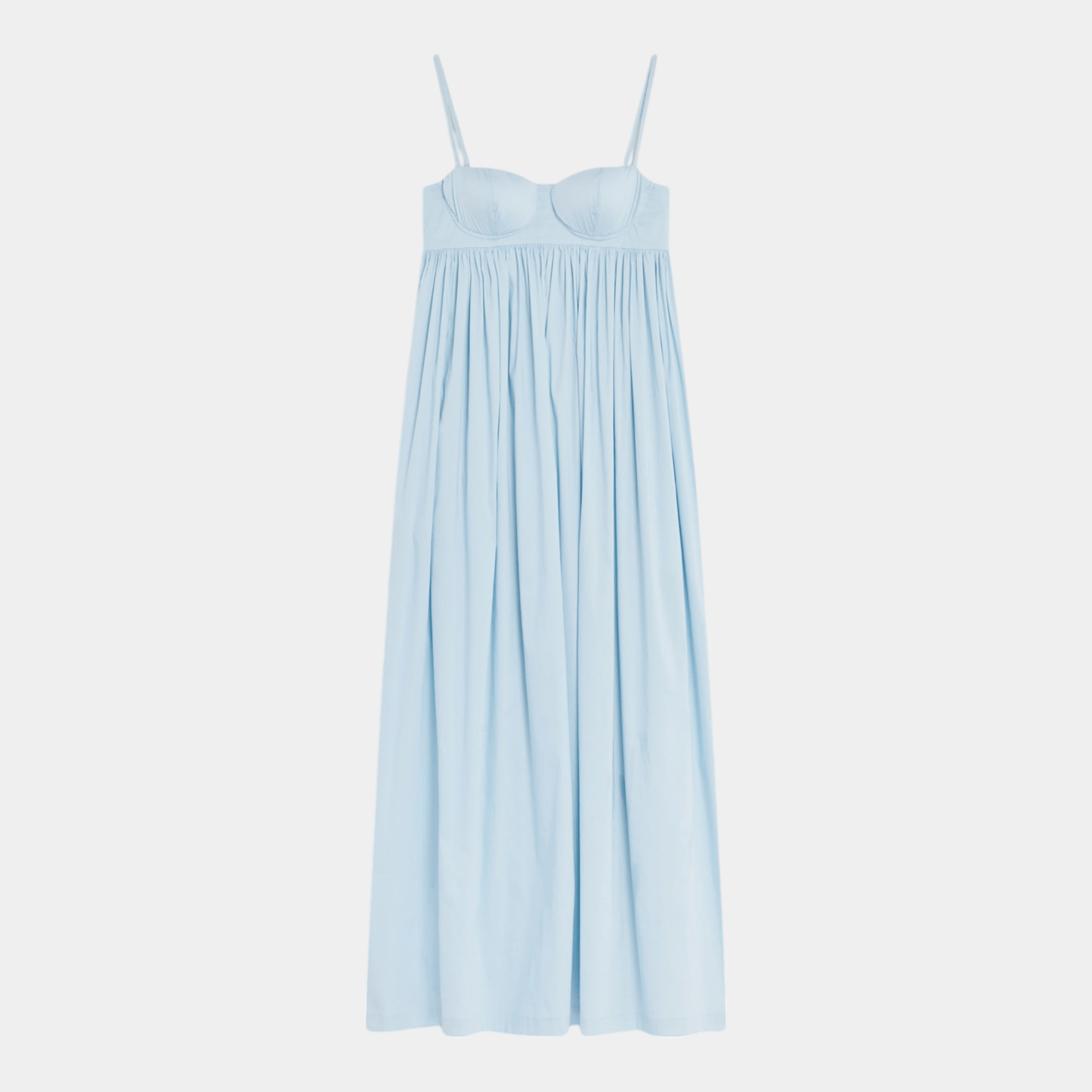 SEMICOUTURE Semicouture Abito Flavia in popeline - Azzurro - Hubert Humangoods