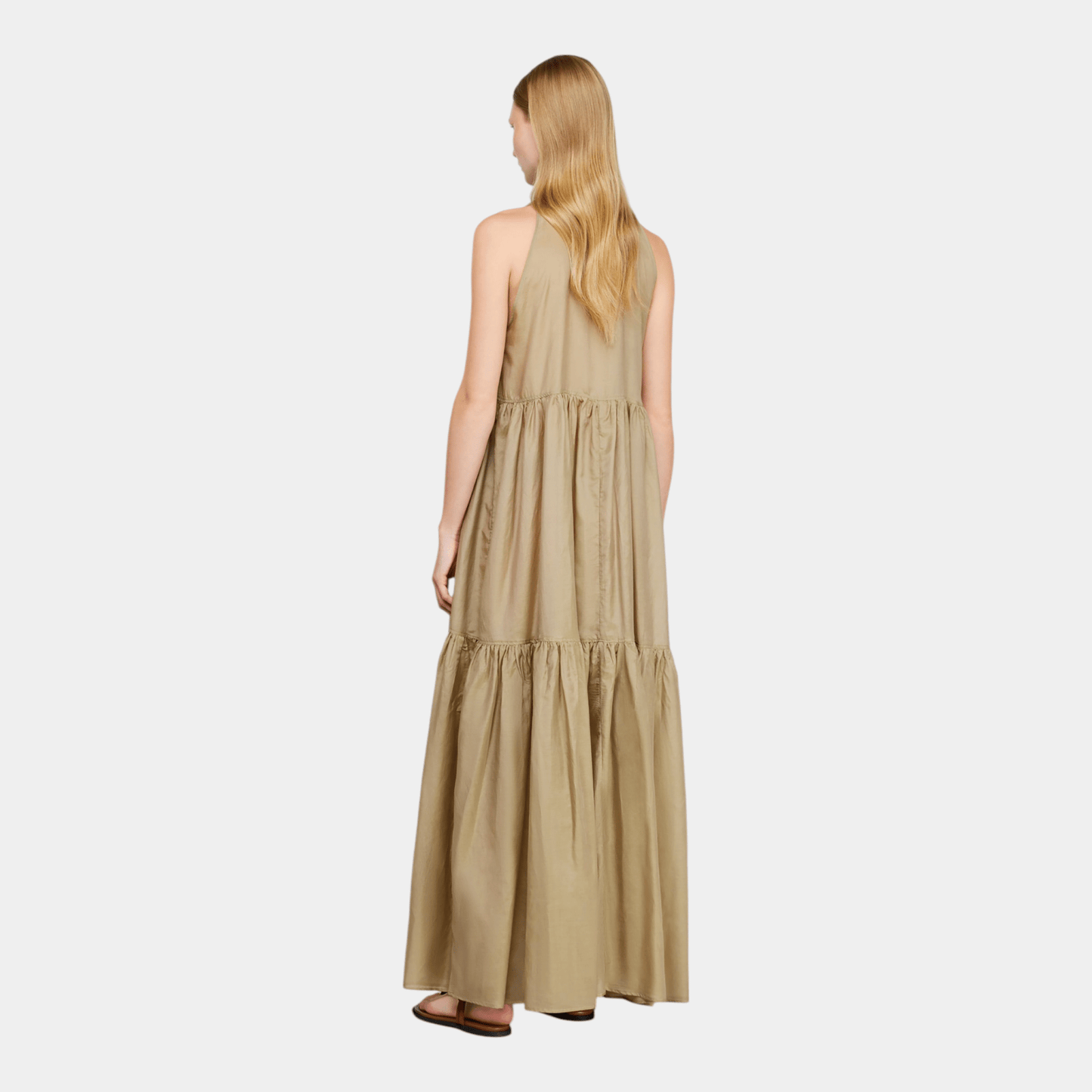 SEMICOUTURE Semicouture Abito Tonia in mussola - Betulla - Hubert Humangoods