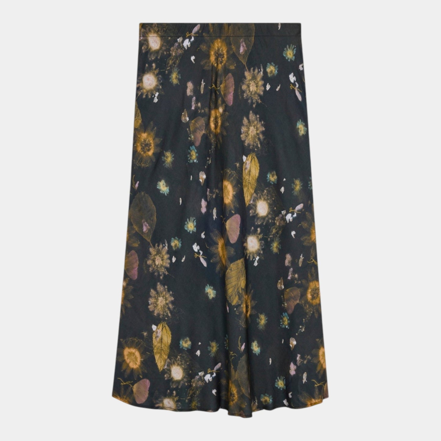 SEMICOUTURE Semicouture Gonna stampata Berenice - Antracite - Hubert Humangoods