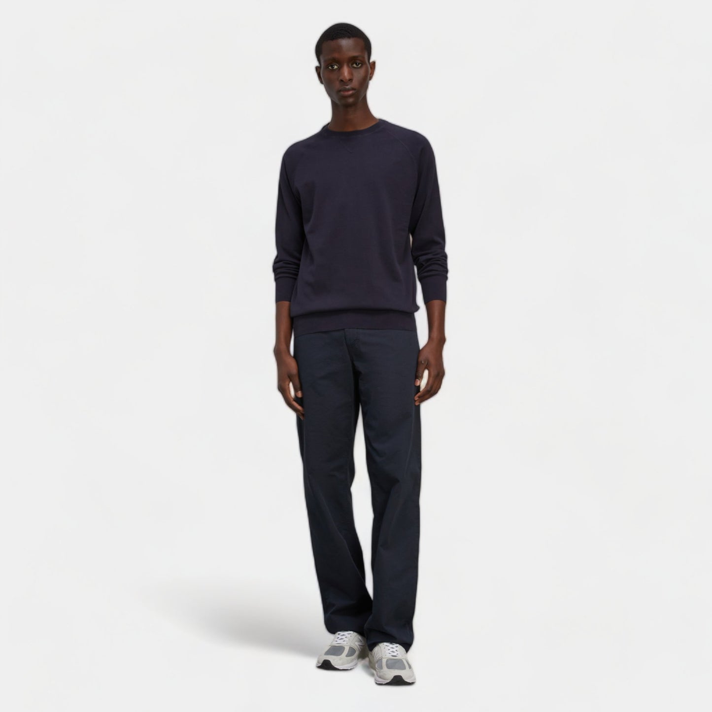 ASPESI Aspesi Maglia Girocollo in cotone M039 - Blu - Hubert Humangoods
