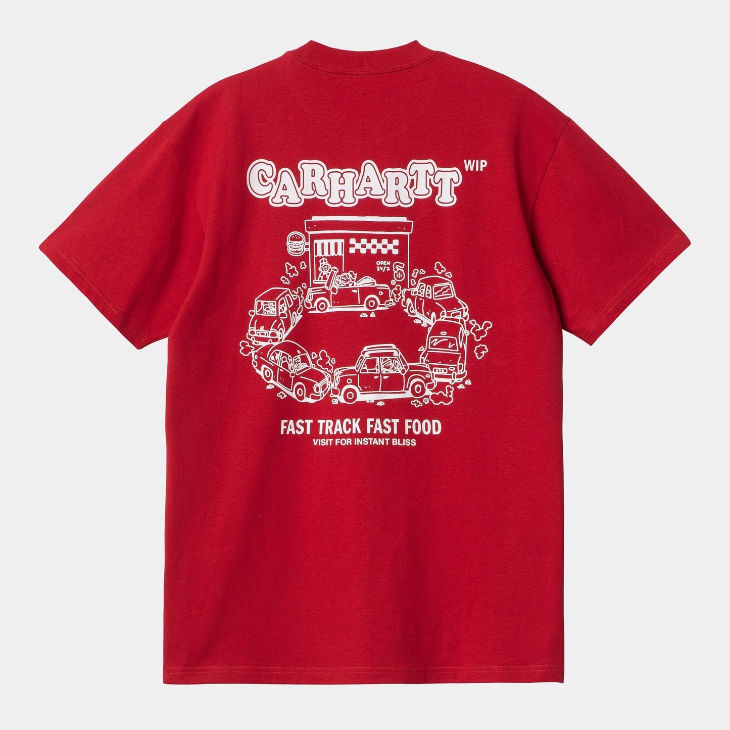 CARHARTT WIP Carhartt Wip T-Shirt Fast Food - Rosso - Hubert Humangoods