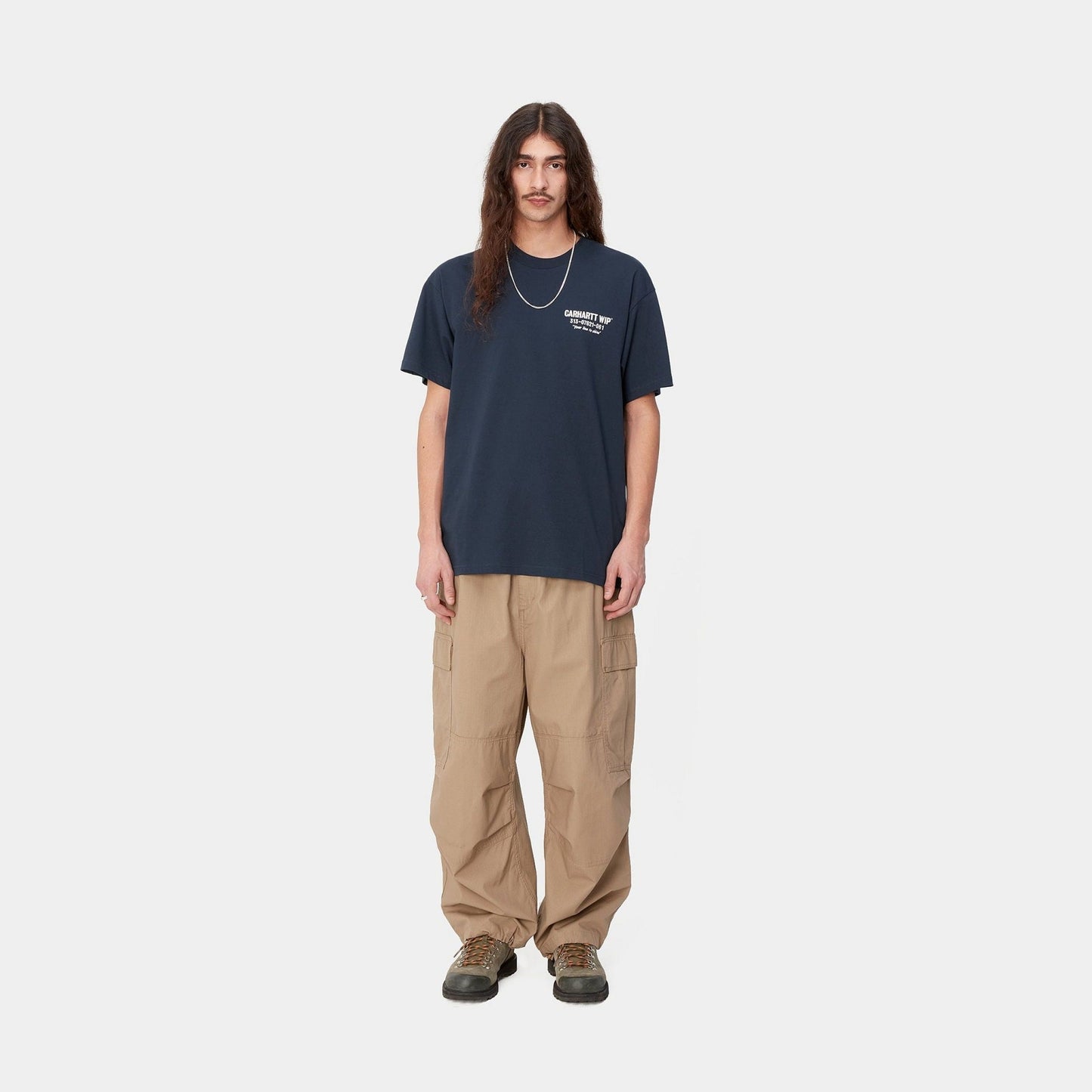 CARHARTT WIP Carhartt Wip T-Shirt Less Troubles - Blu - Hubert Humangoods