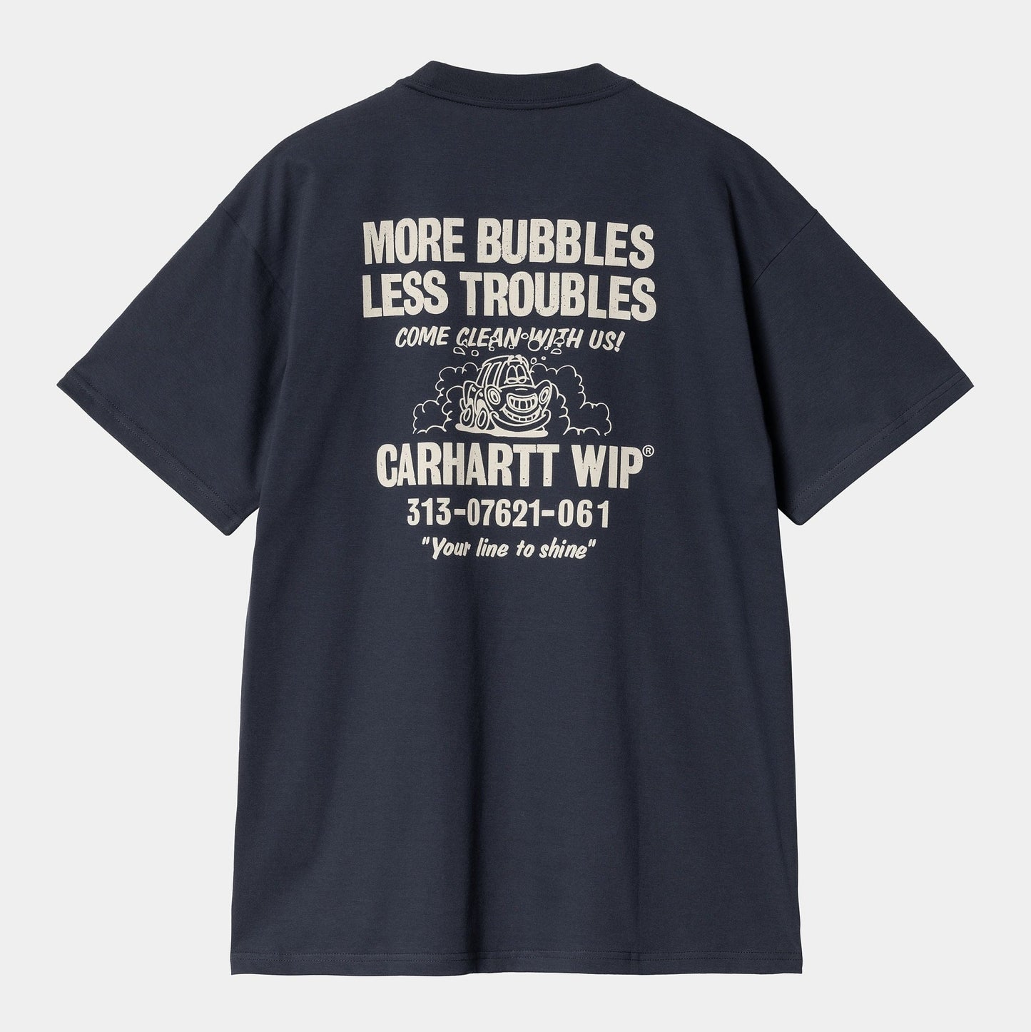 CARHARTT WIP Carhartt Wip T-Shirt Less Troubles - Blu - Hubert Humangoods