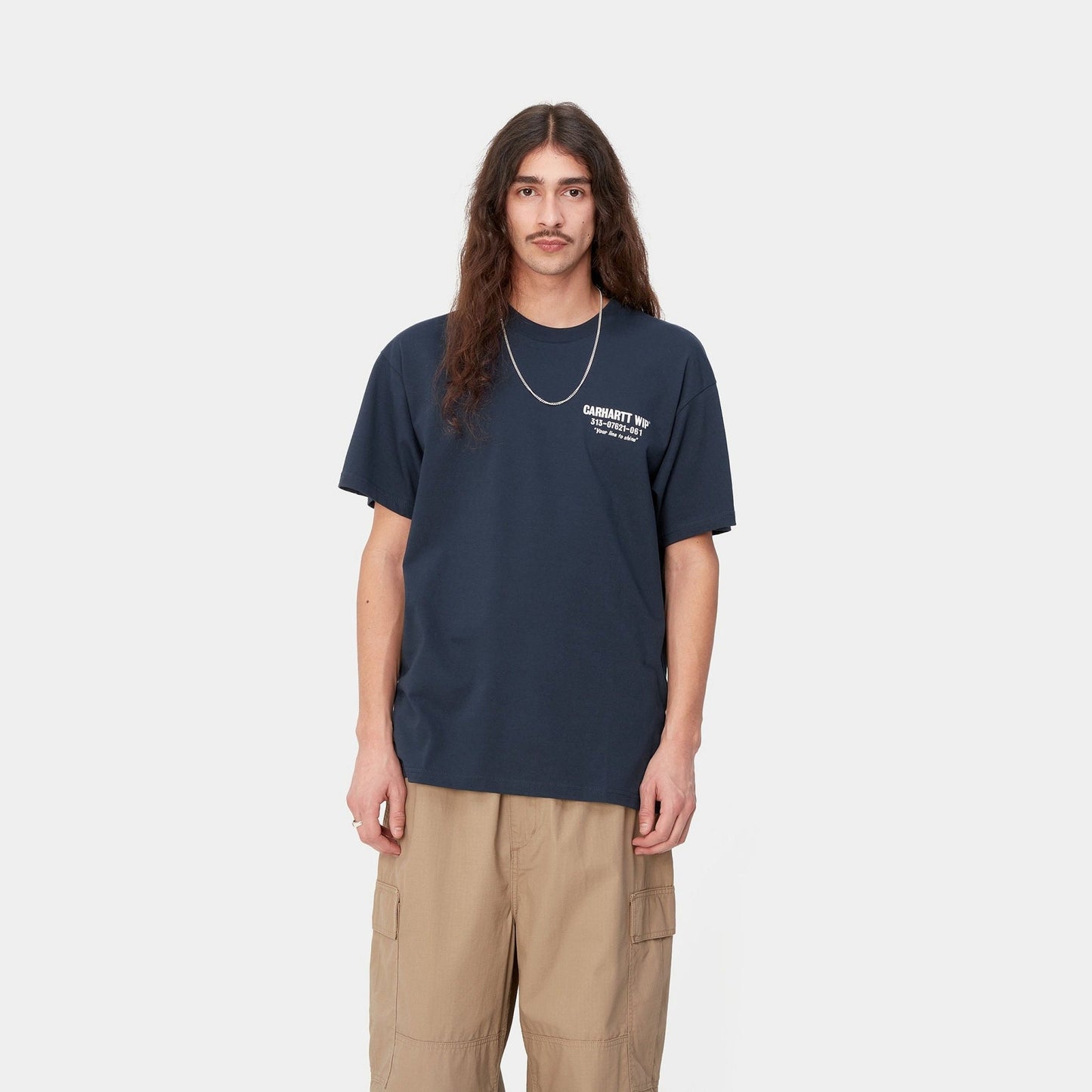 CARHARTT WIP Carhartt Wip T-Shirt Less Troubles - Blu - Hubert Humangoods
