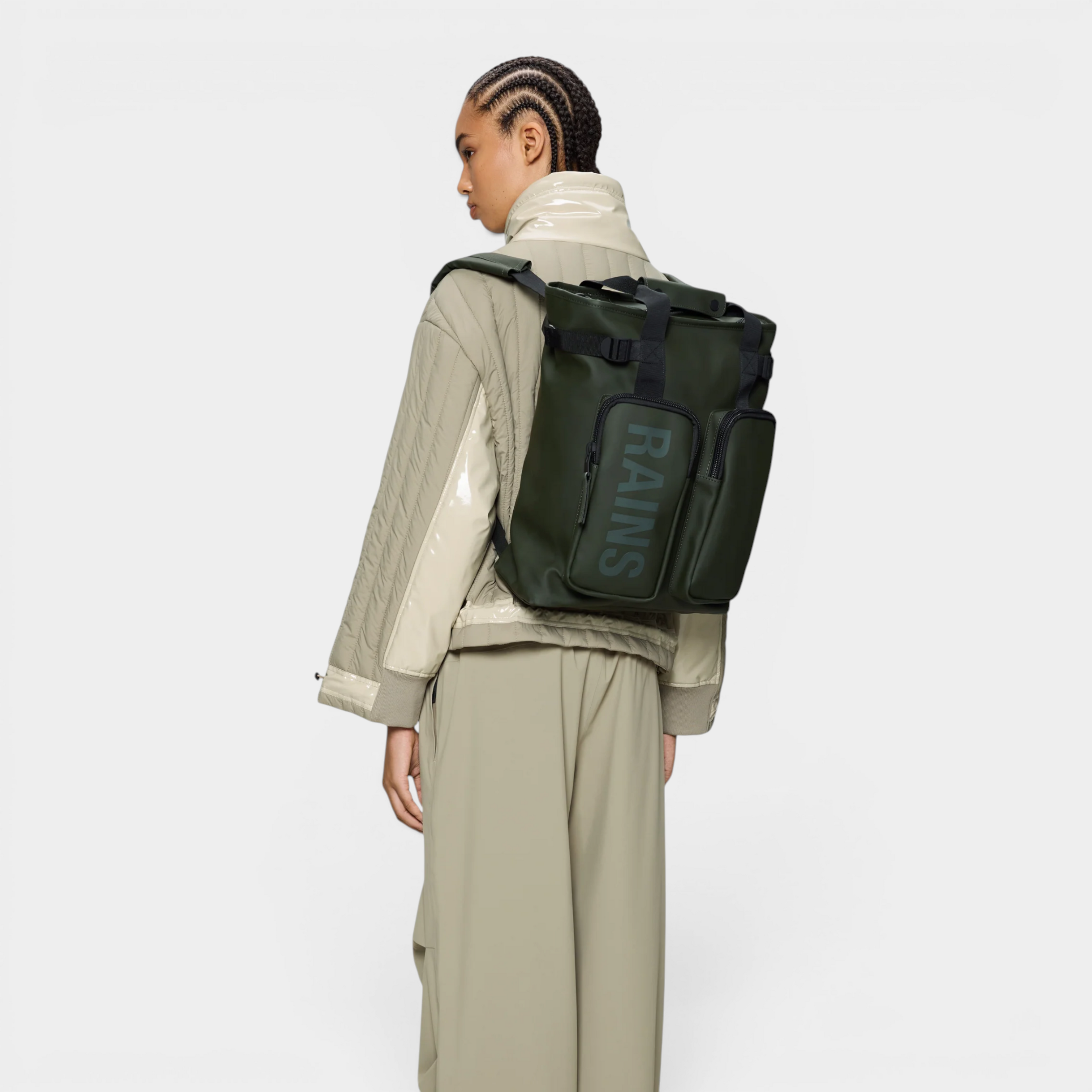 Rains Borsa Texel tote Backpack - Verde