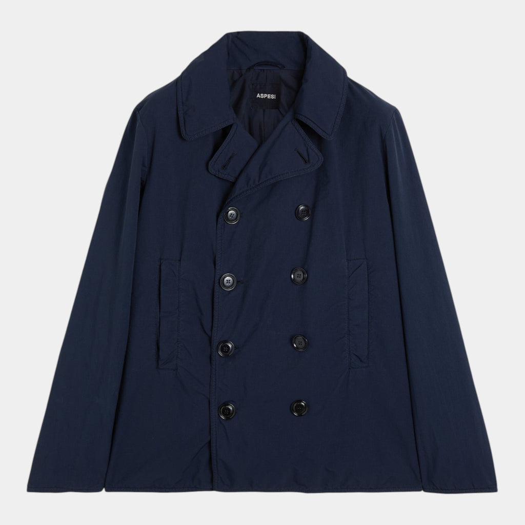 Aspesi Giacca doppiopetto Hopper in nylon - Blu
