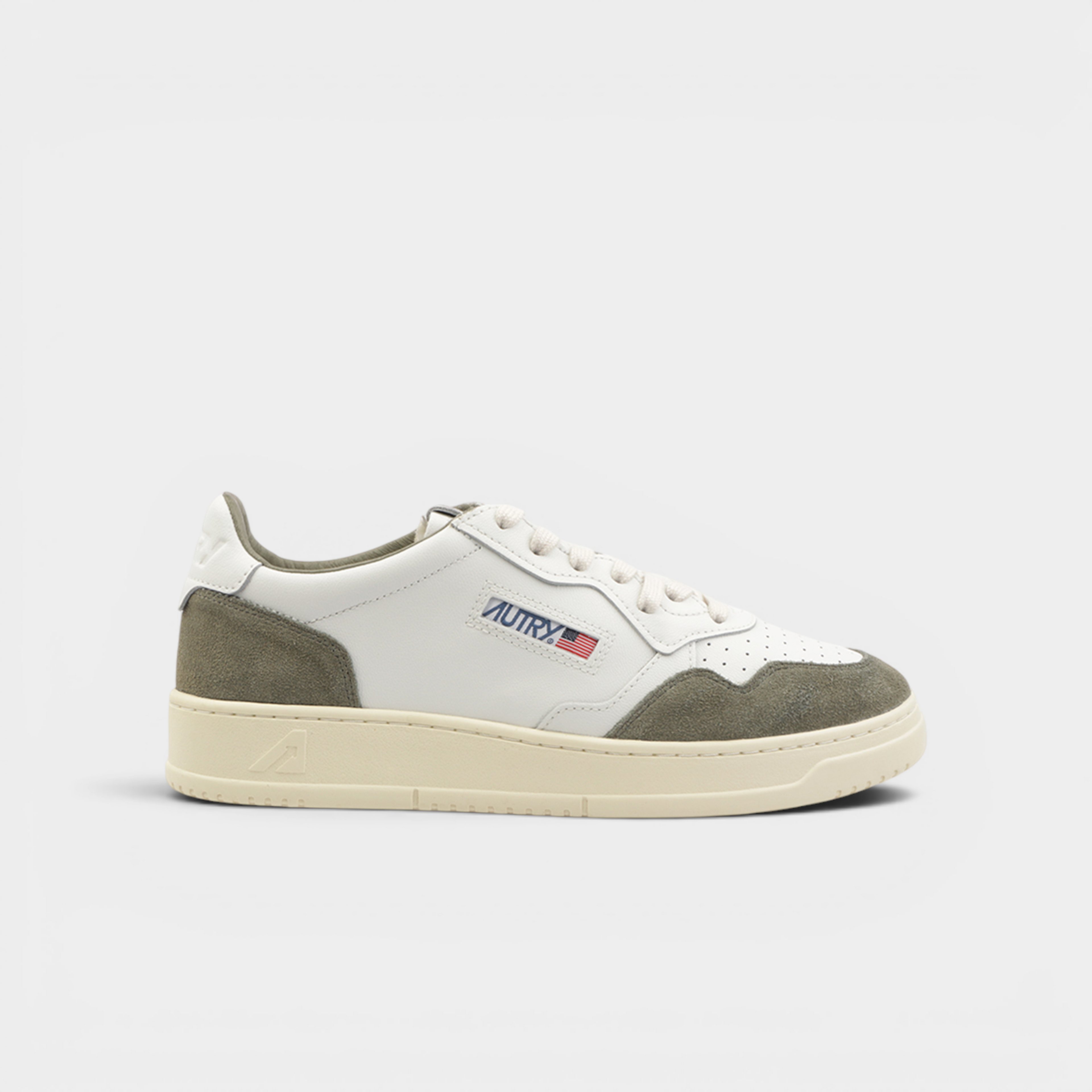 Autry Sneakers Medalist in pelle e suede - Bianco e Verde