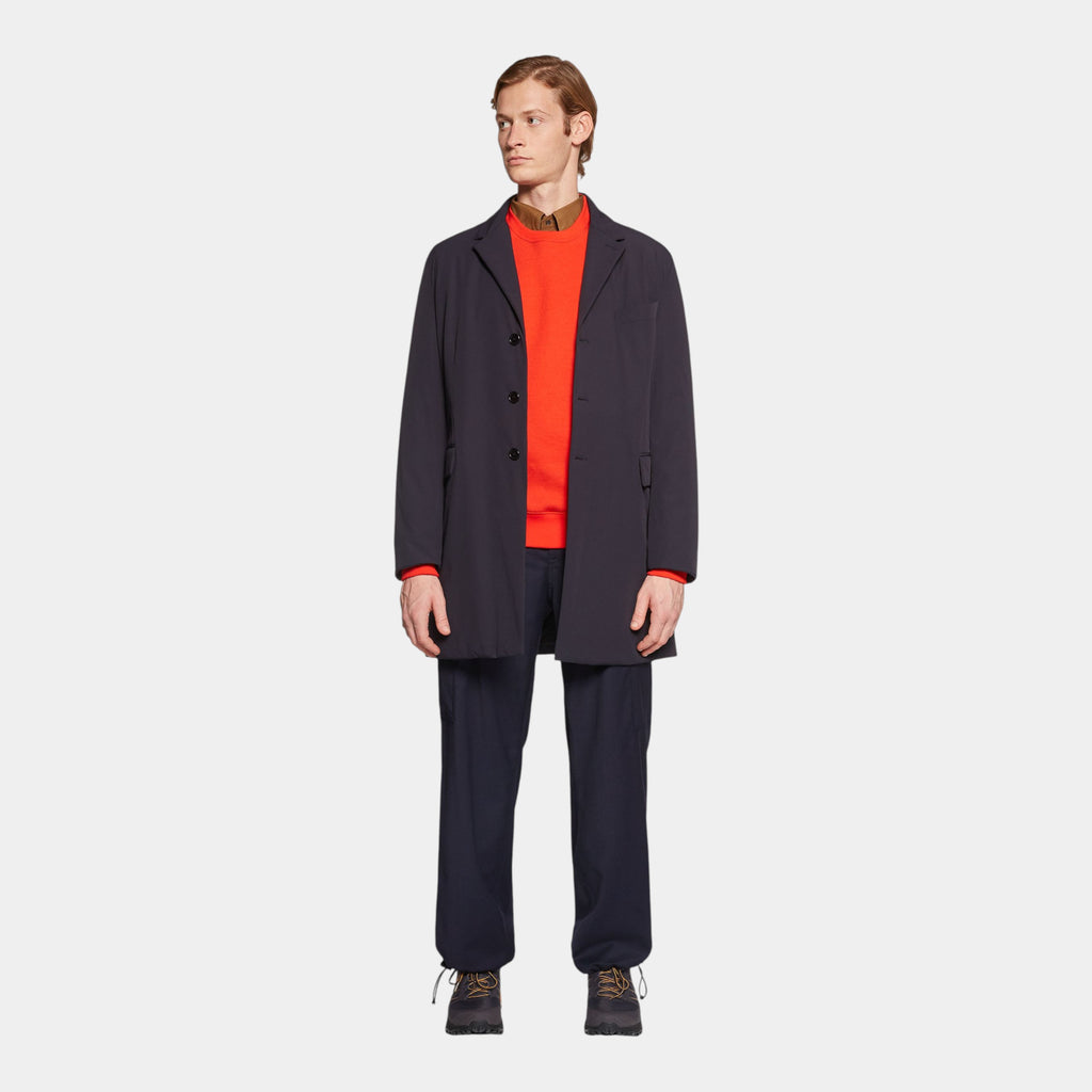 Aspesi Cappotto Nuvola in nylon opaco - Blu