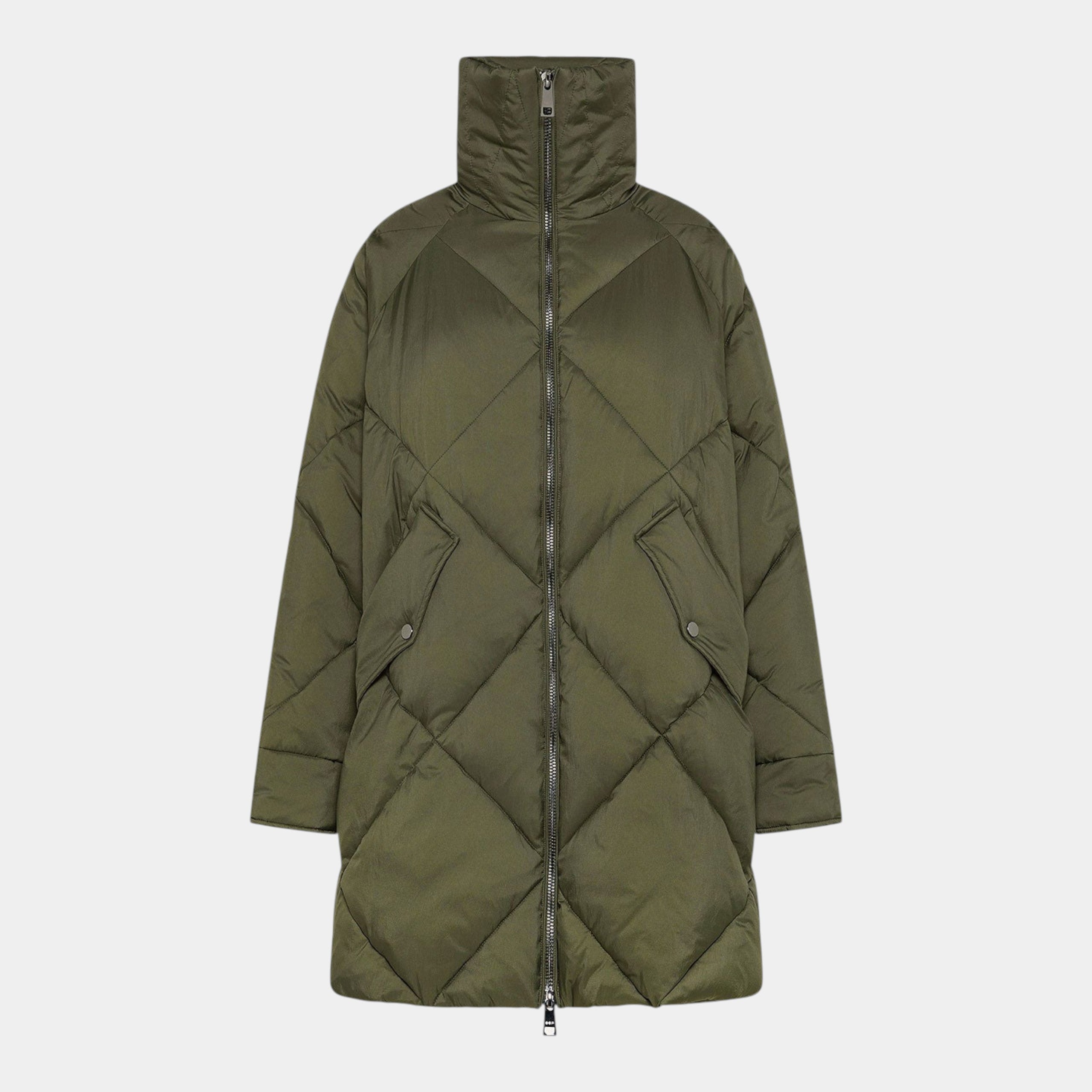 Oof Wear Giacca lunga trapuntata - Verde