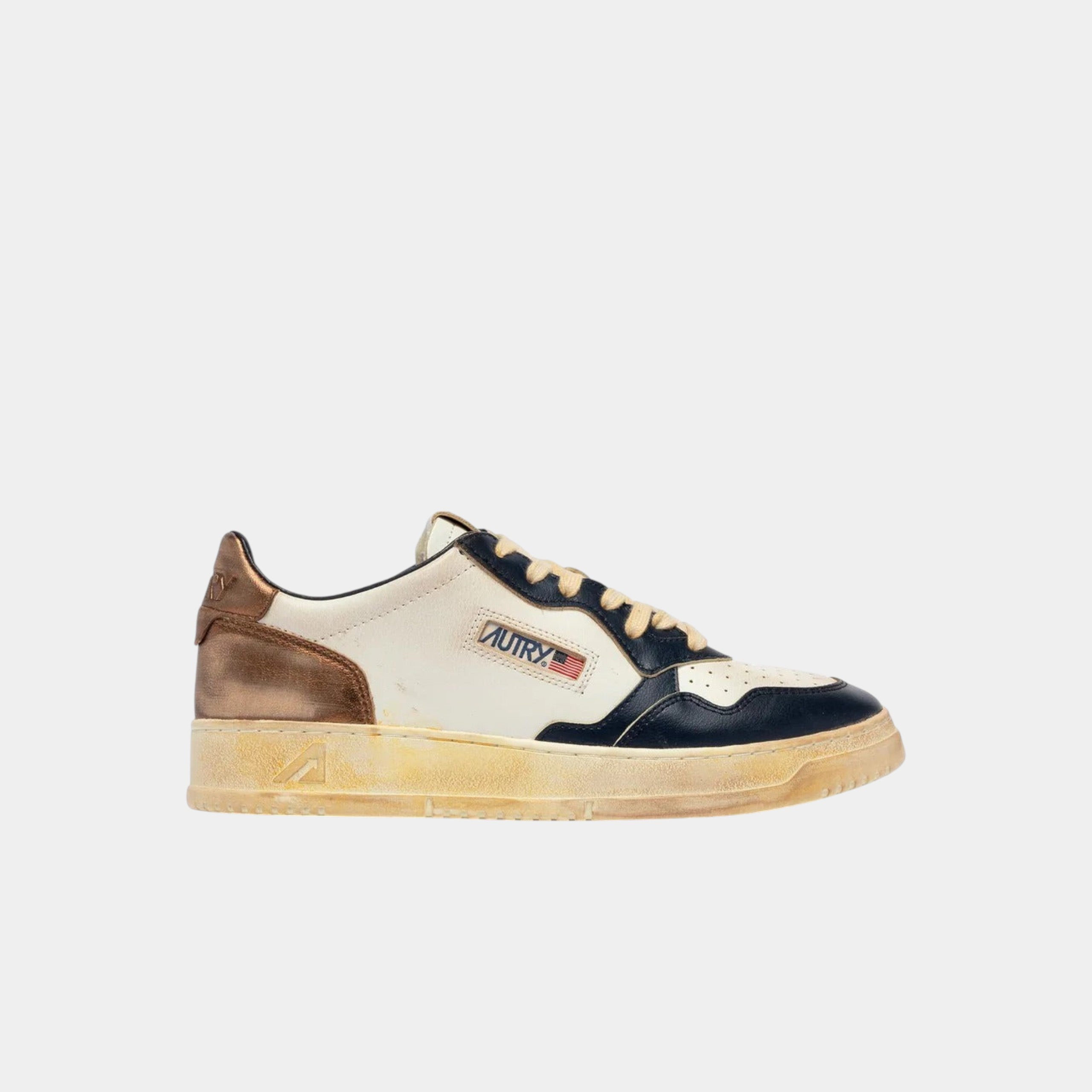 Autry Sneakers Medalist Super Vintage - Blu/Bronzo