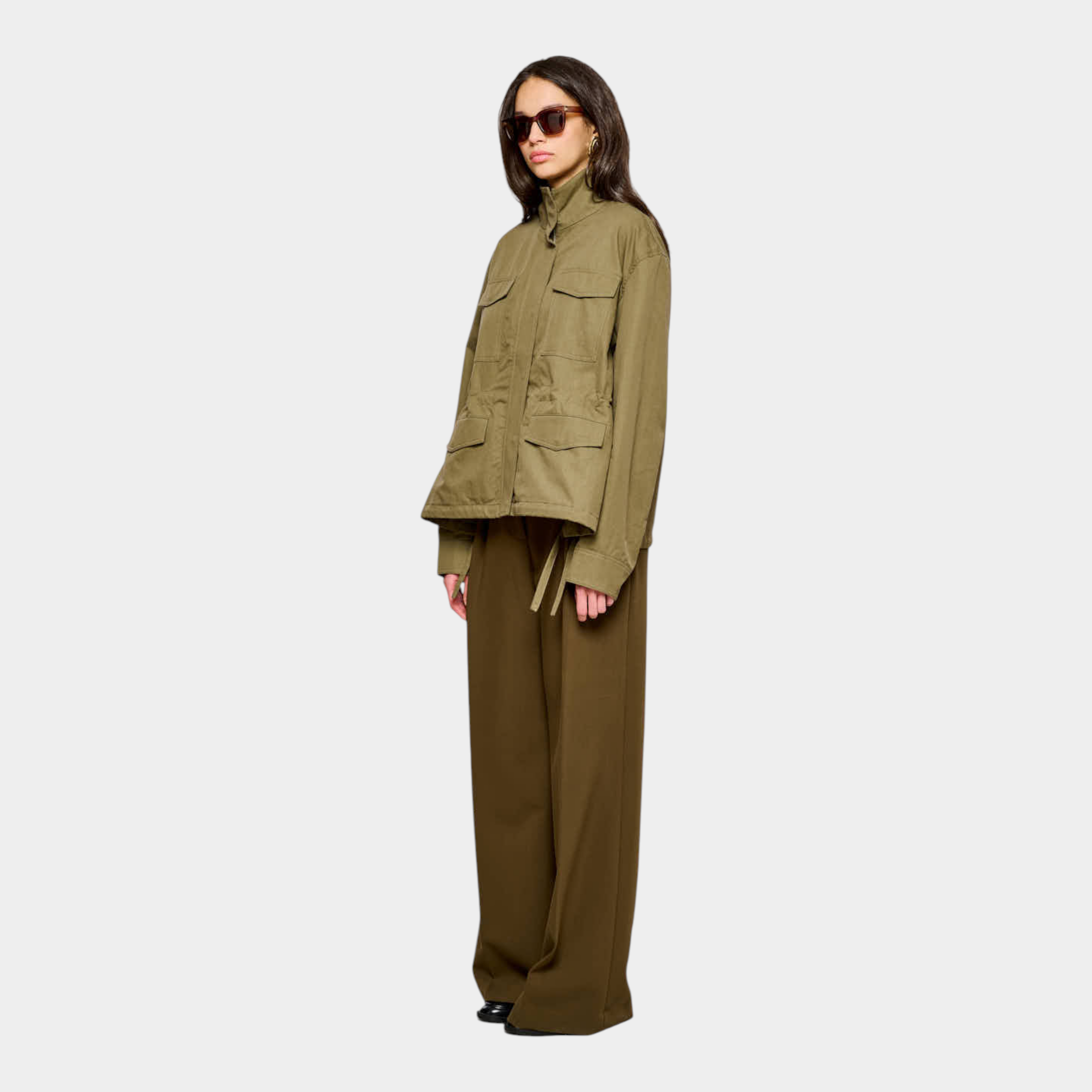 Oof Wear Hackney Field Jacket in cotone - Oliva