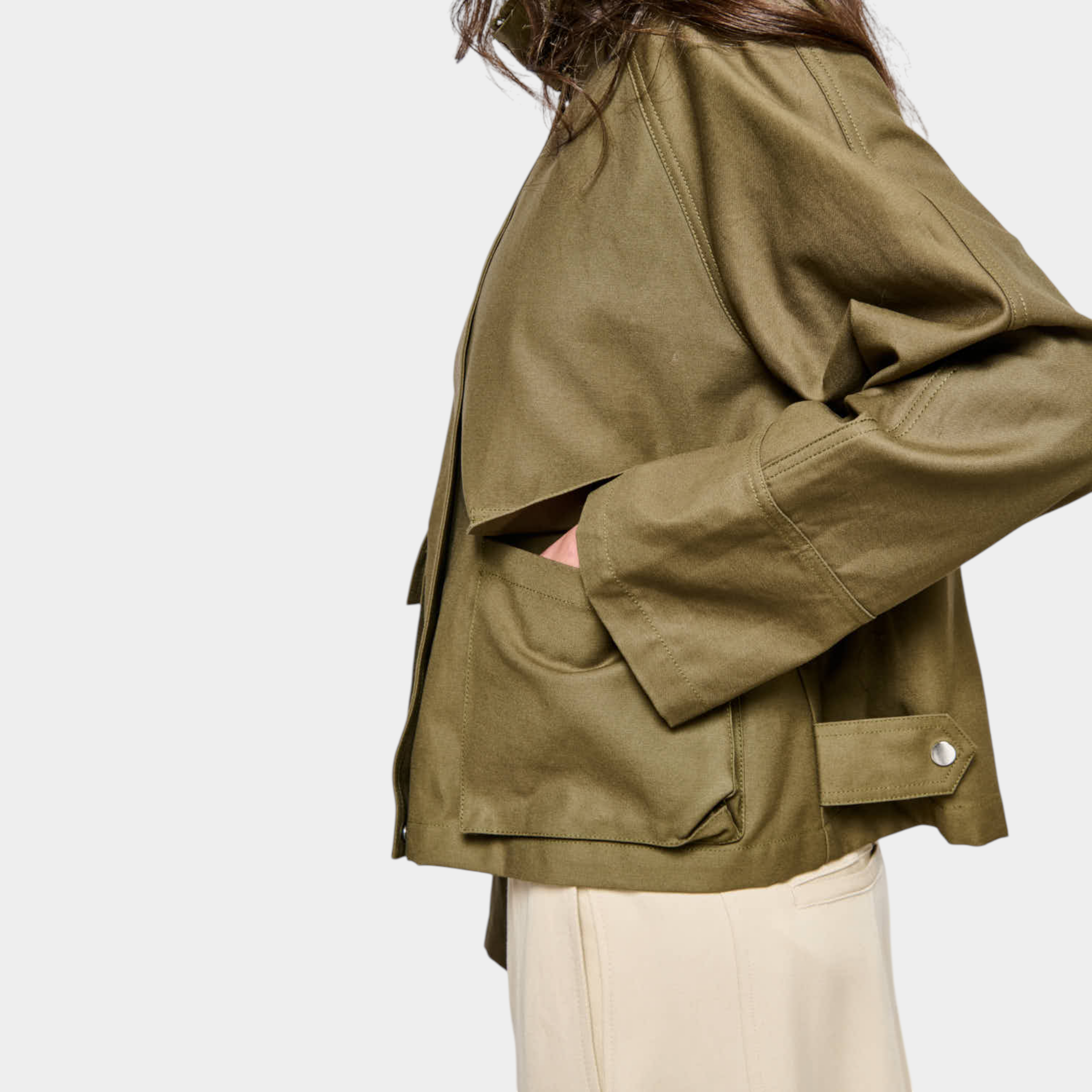 Oof Wear Hackney Field Jacket in cotone - Oliva