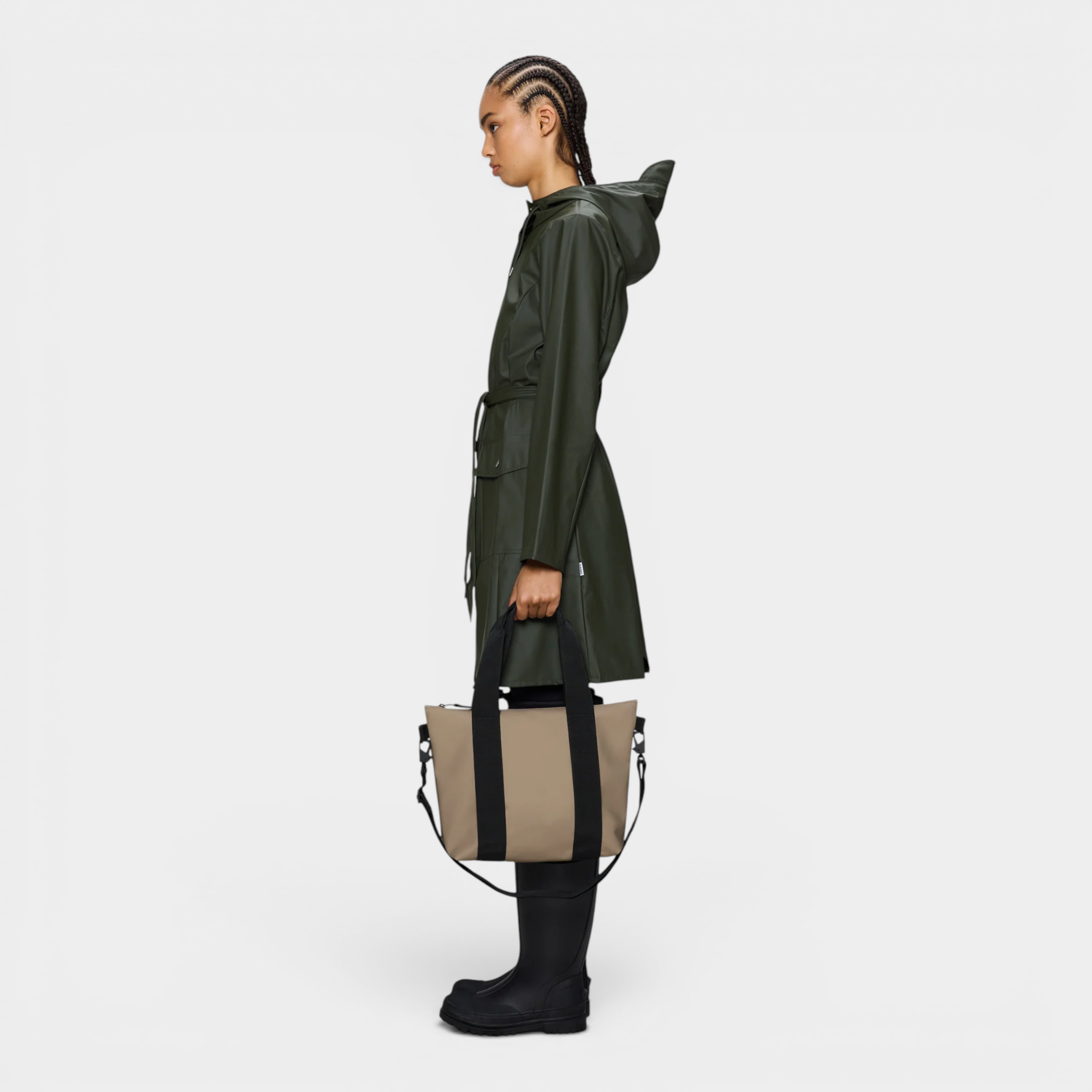 Rains Borsa Tote bag micro - Beige
