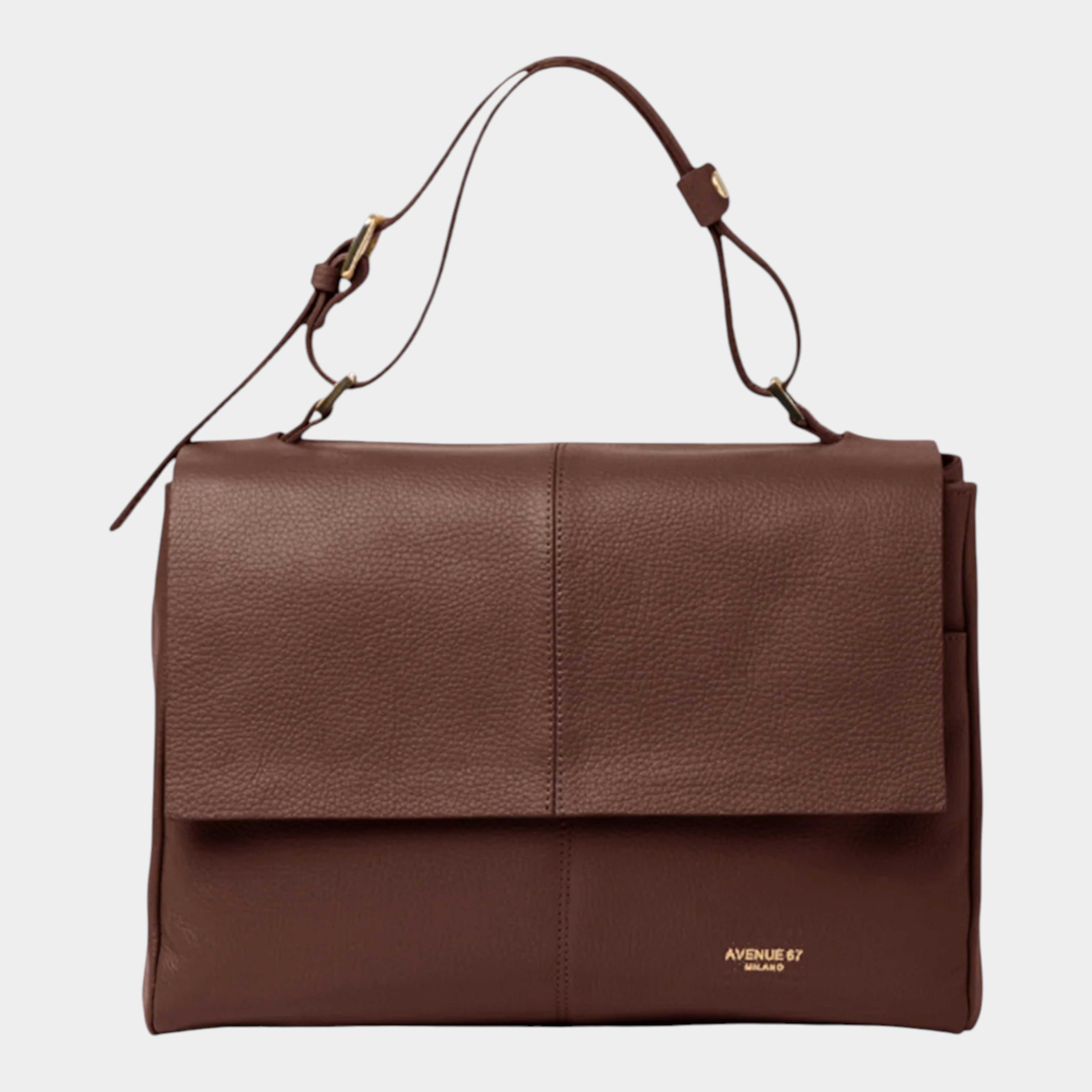 Avenue 67 Borsa Elettra Task con patta - Marrone