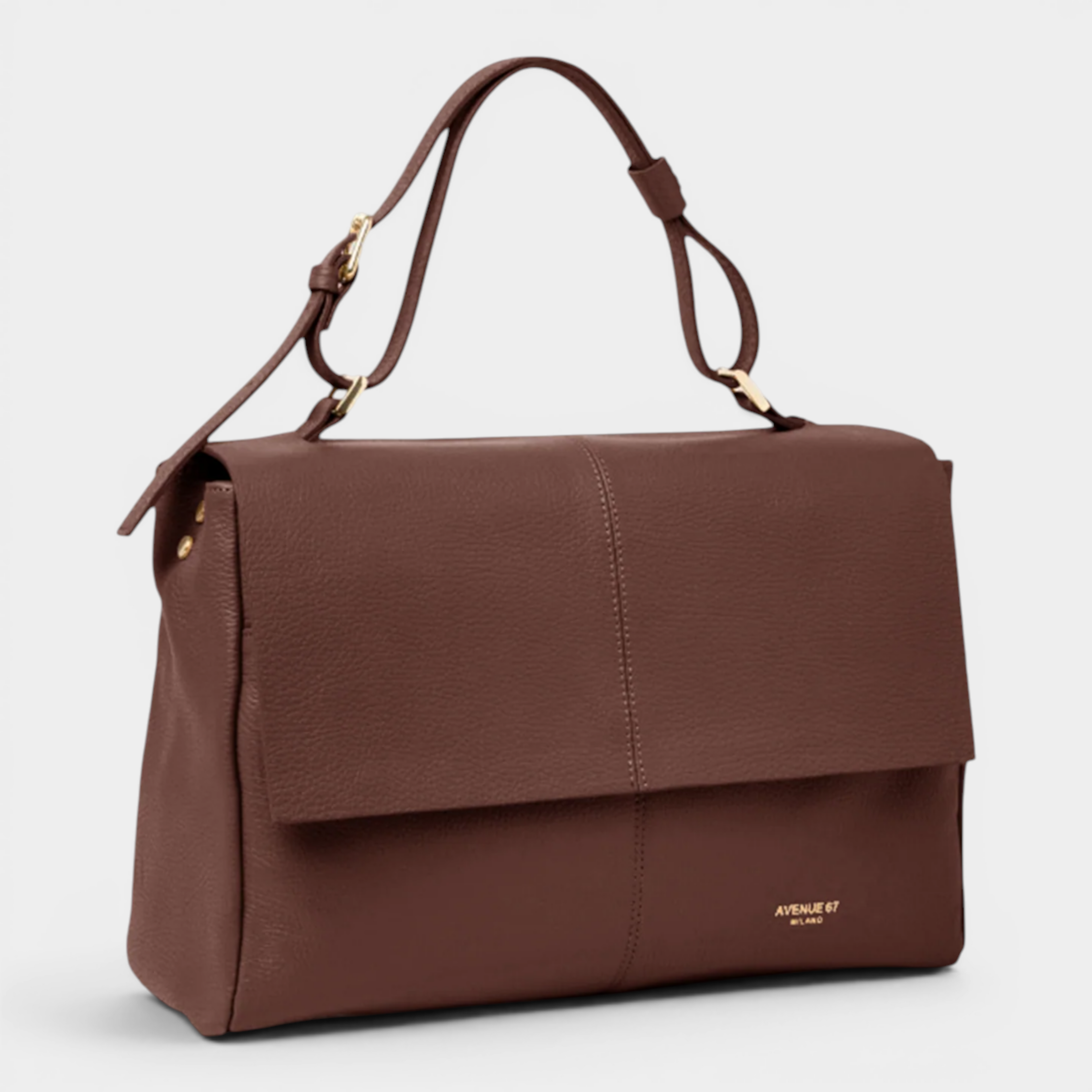 Avenue 67 Borsa Elettra Task con patta - Marrone